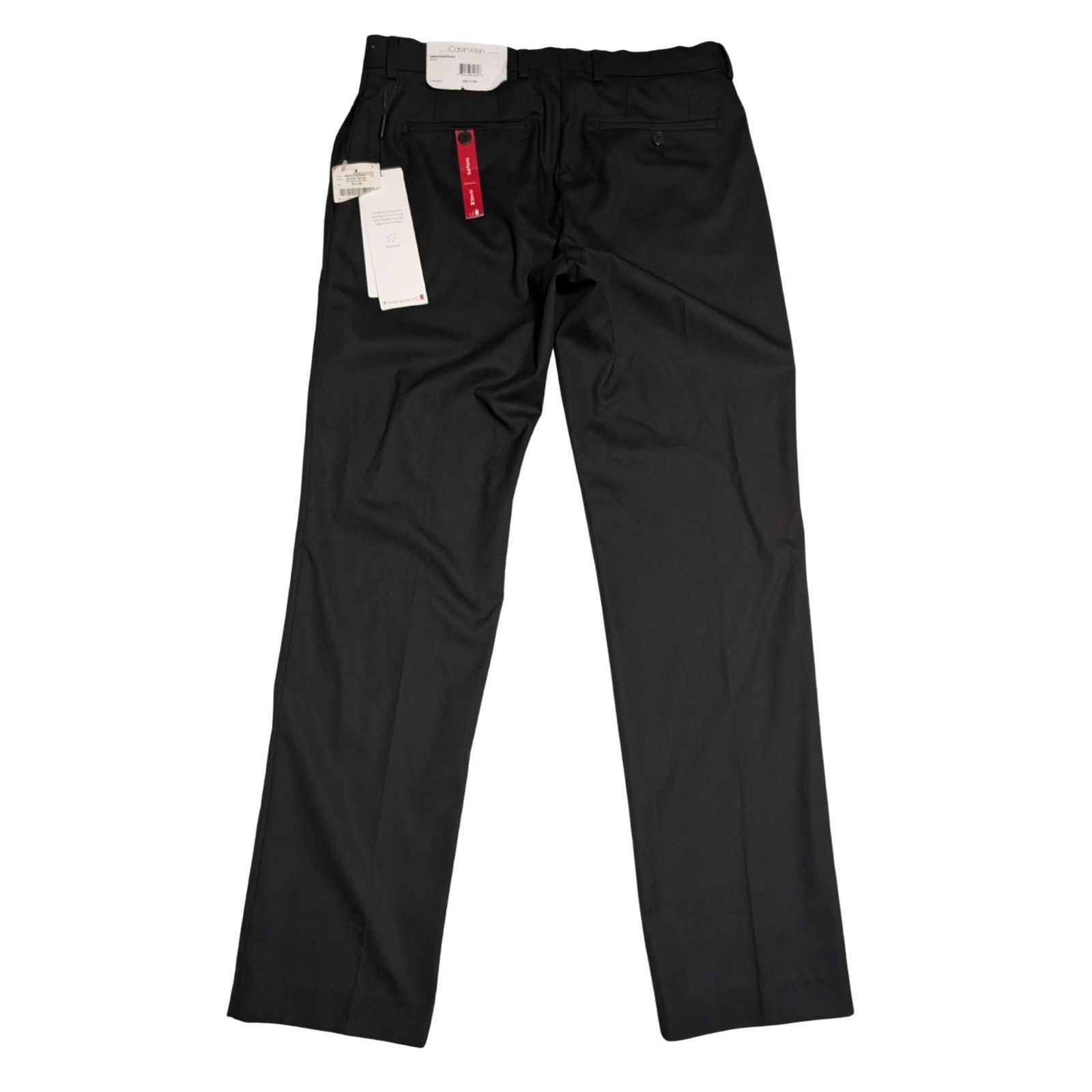 Calvin Klein Calvin Klein Slim Fit Suit Pants Men's Black Solid 32W 30L Size US 32 / EU 48 - 3 Thumbnail