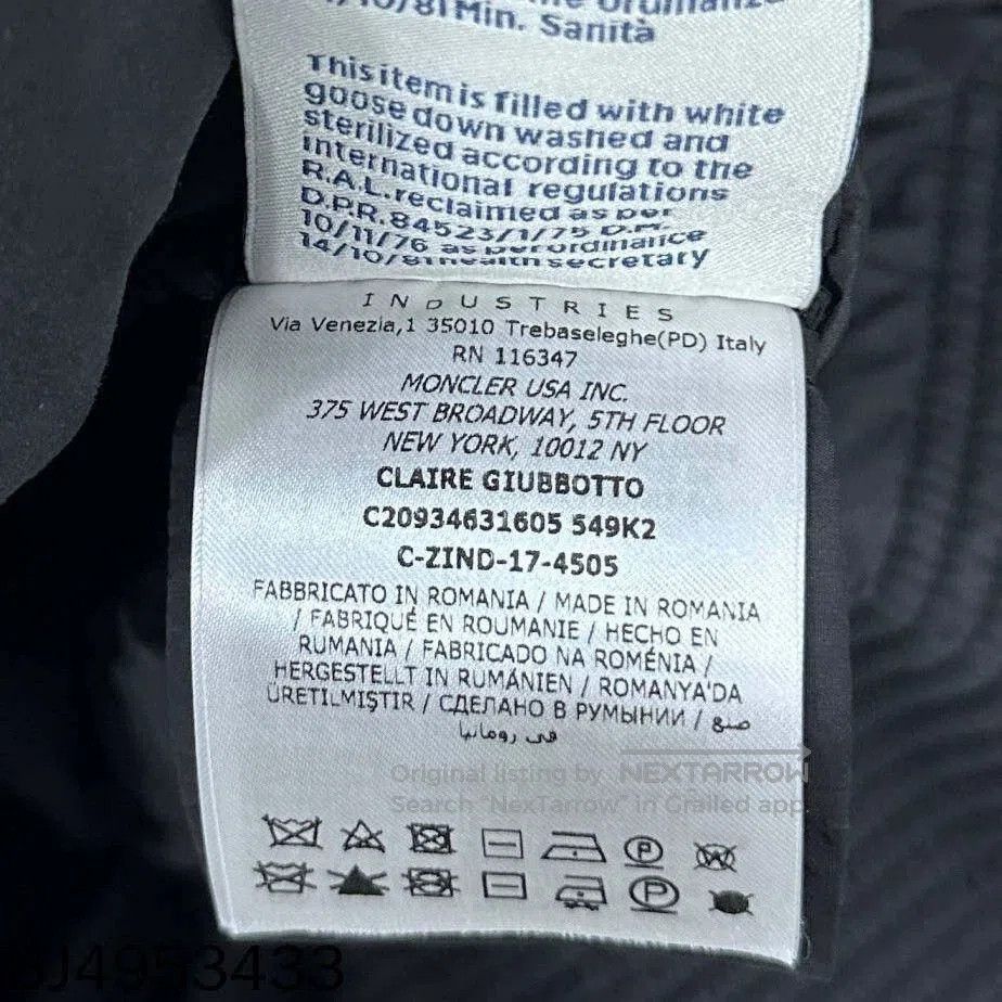 Moncler black zip-down puffer coat Moncler. Size US XXS / EU 40 - 6 Thumbnail