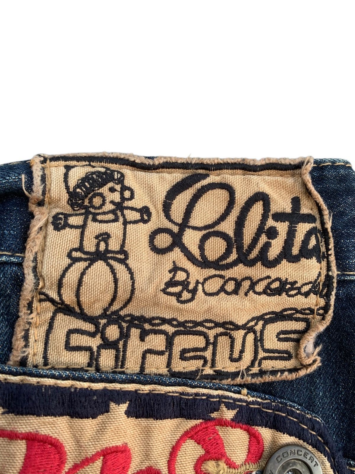 14th Addiction RARE💥 Yoshitomo Nara Lolita Circus Rusty Japanese Denim Size US 30 / EU 46 - 14 Thumbnail