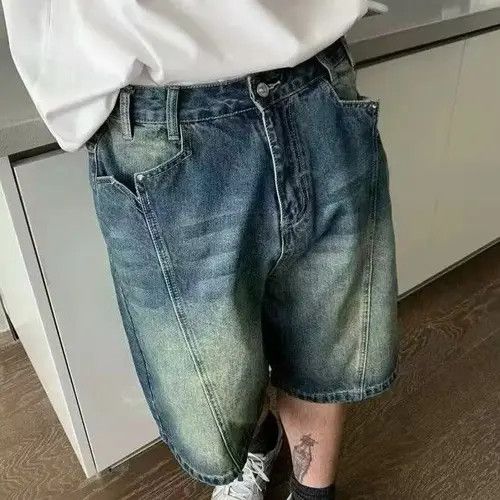 Japanese Brand × Jean Blue Casual Vintage Washed Denim Shorts Size US 32 / EU 48 - 4 Thumbnail