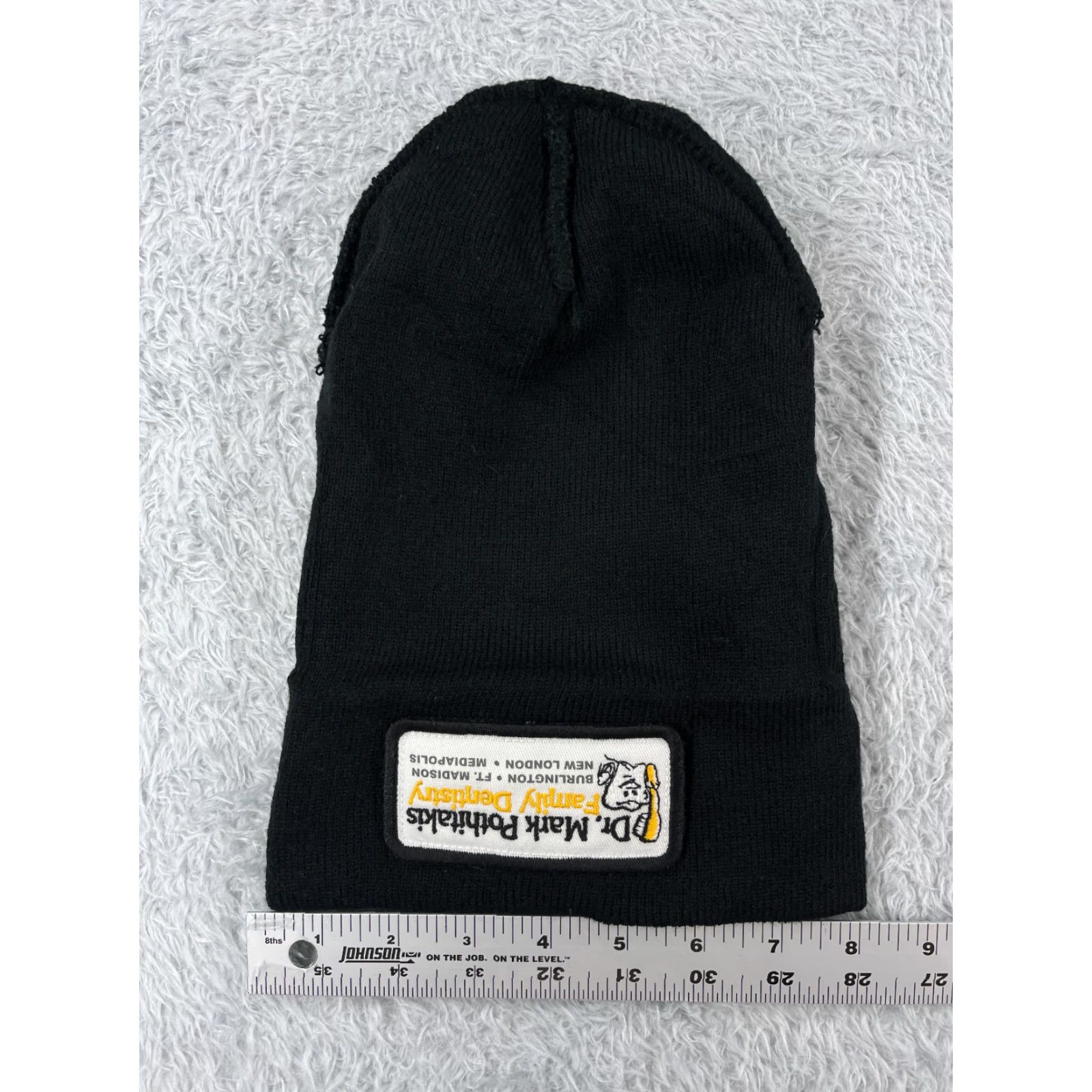 Vintage Legacy92 Pothitakis Mark Dentistry Beanie Toque Adult One Size Black Knit 100% Acrylic Size ONE SIZE - 5 Thumbnail