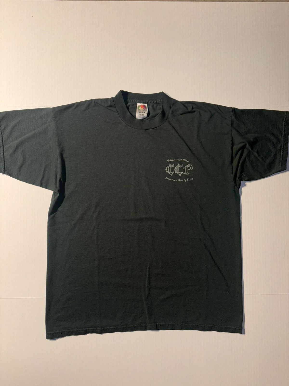 Fruit Of The Loom Vtg University Illinois Fighting Illini 90s CCP Program XL Size US XL / EU 56 / 4 - 2 Thumbnail
