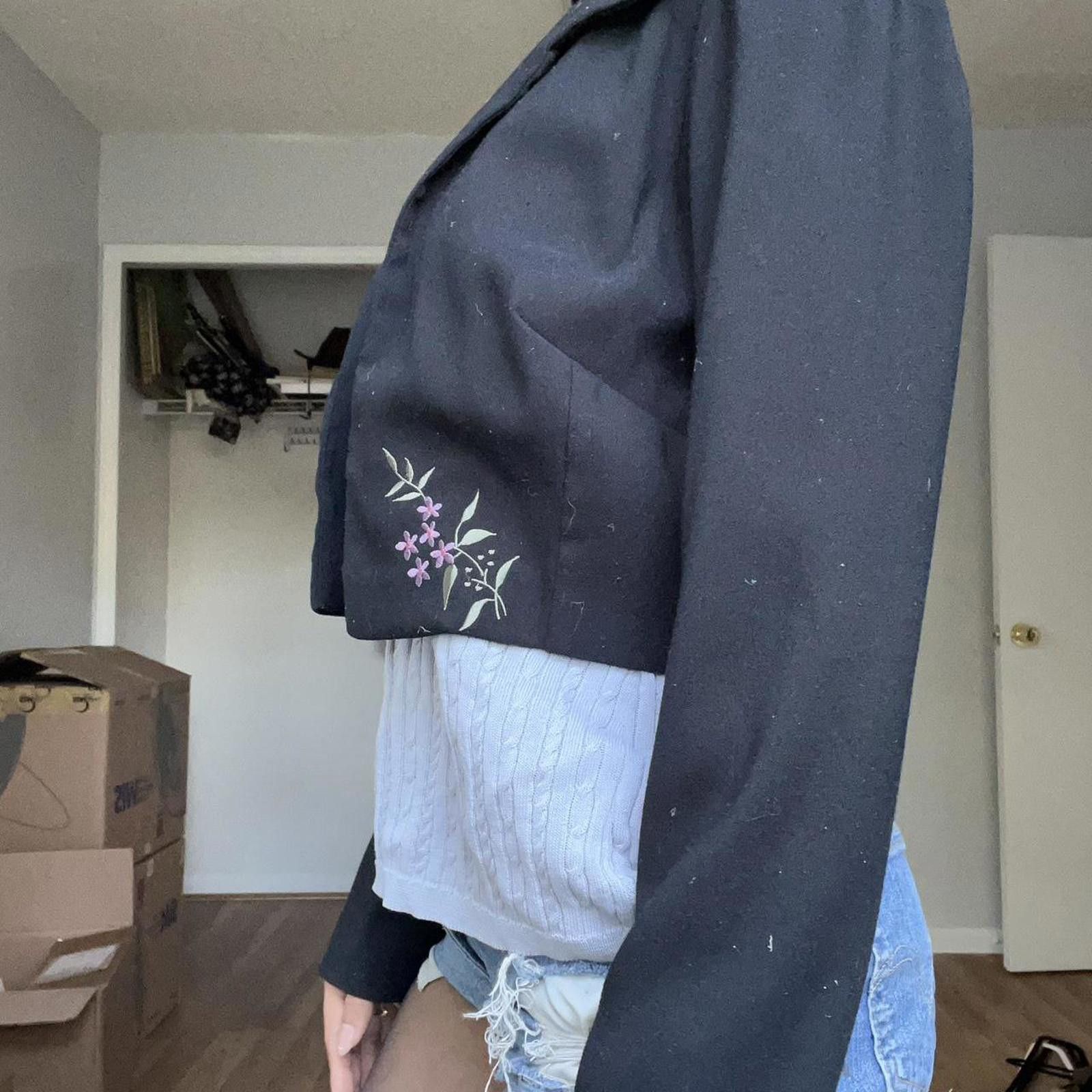 Other Women's Black and Navy Jacket Size S / US 4 / IT 40 - 2 Thumbnail