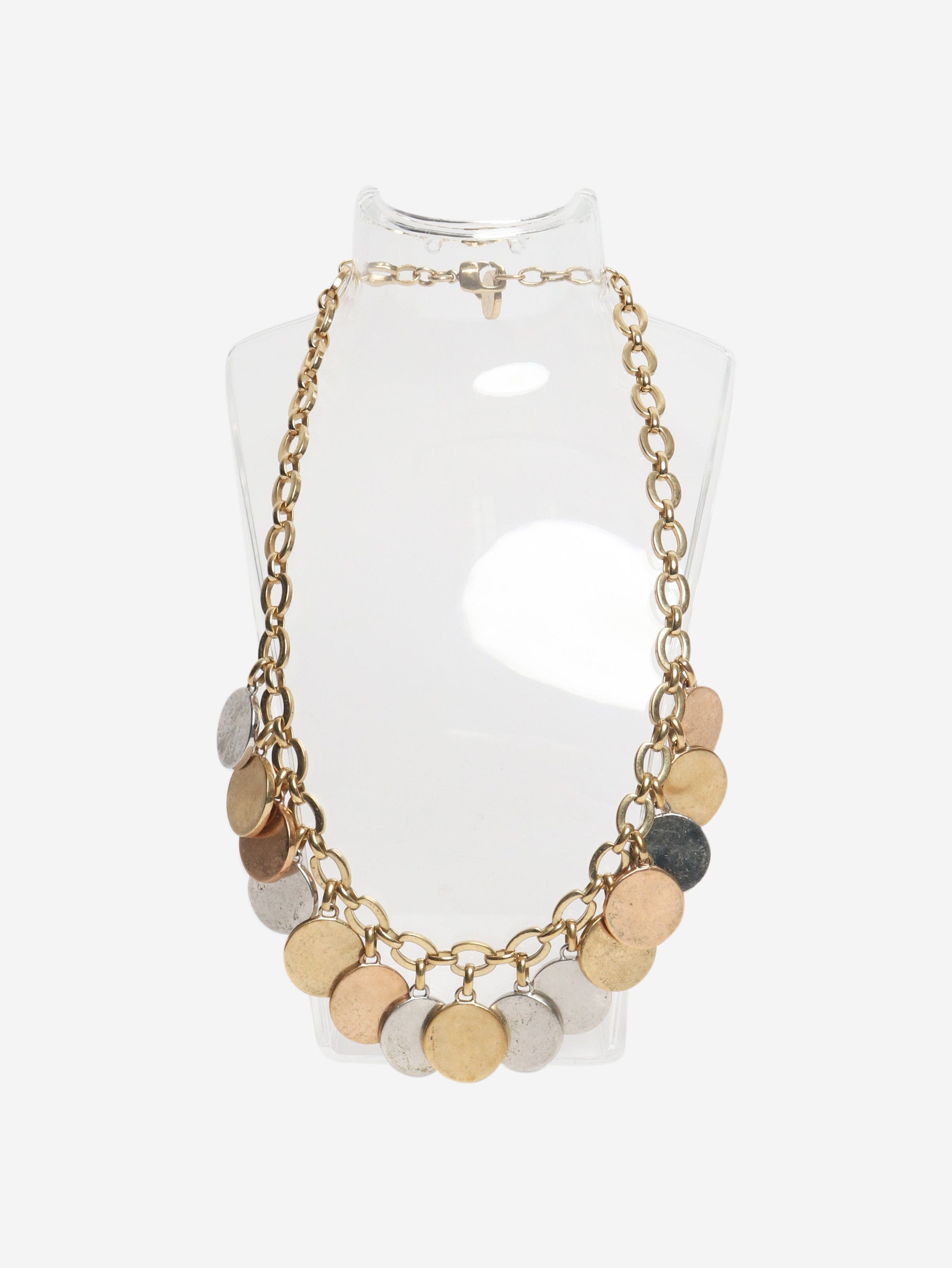 Versace Gold coin charm necklace Size ONE SIZE - 1 Thumbnail