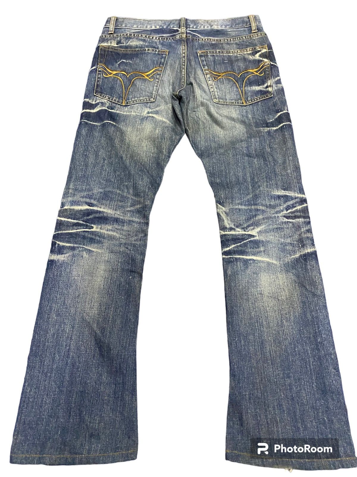 Japanese Brand Flare jeans crazy lightning low boot cut Size US 30 / EU 46 - 2 Thumbnail