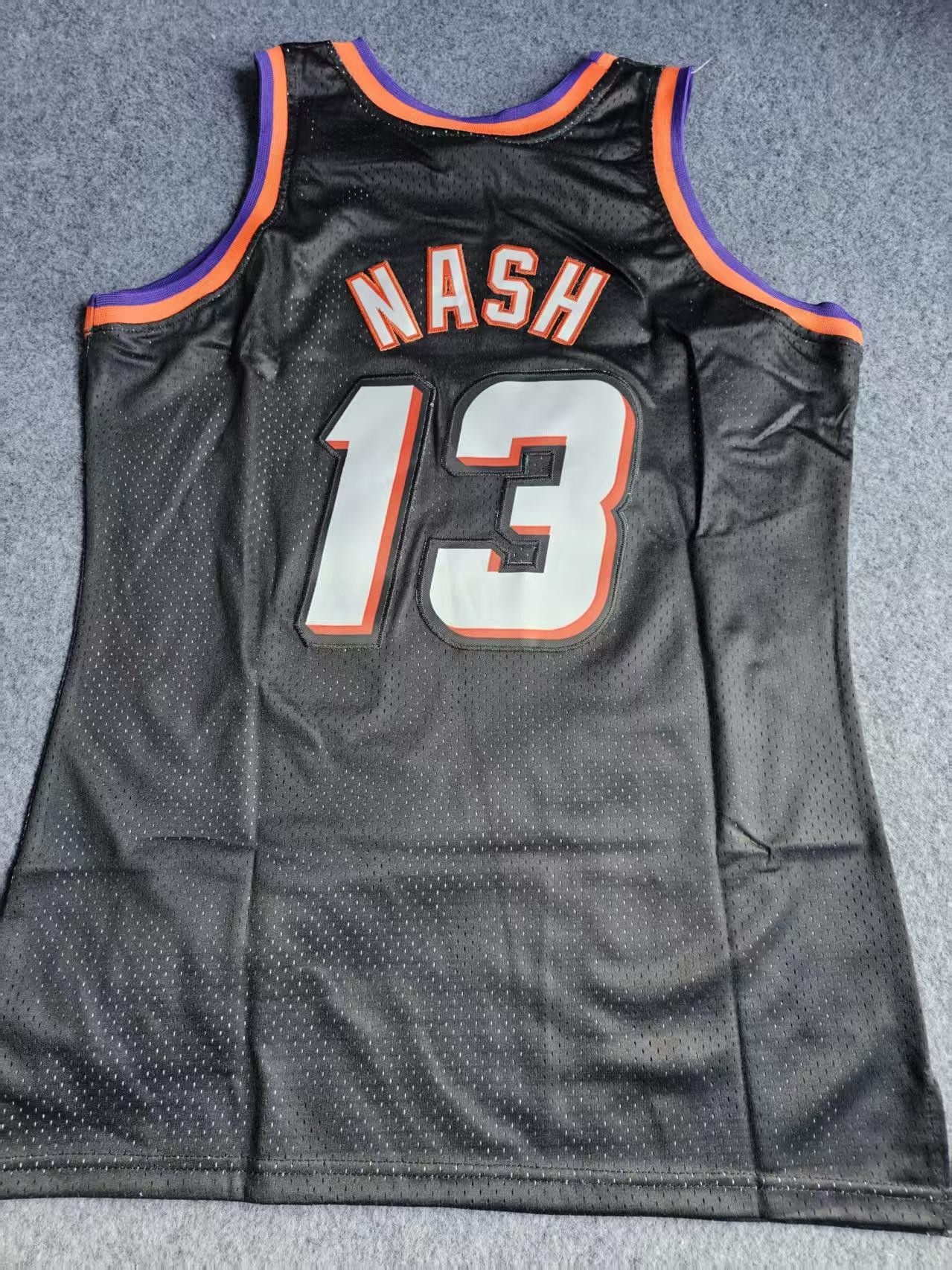 NBA 1999 97 Phoenix Suns 13 Steve Nash Jersey Black Size US M / EU 48-50 / 2 - 2 Thumbnail