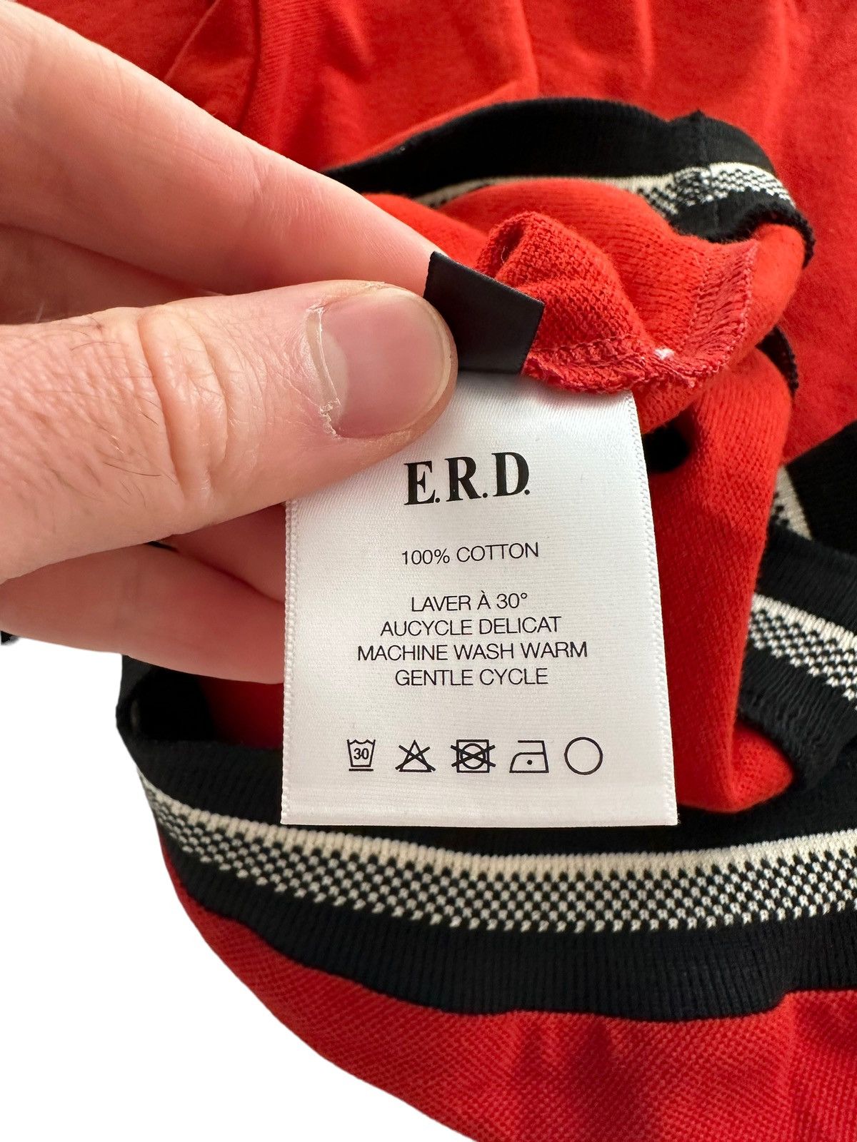 Enfants Riches Deprimes FW2018 Runway Red Layer Pique V Knit Size US XL / EU 56 / 4 - 8 Thumbnail