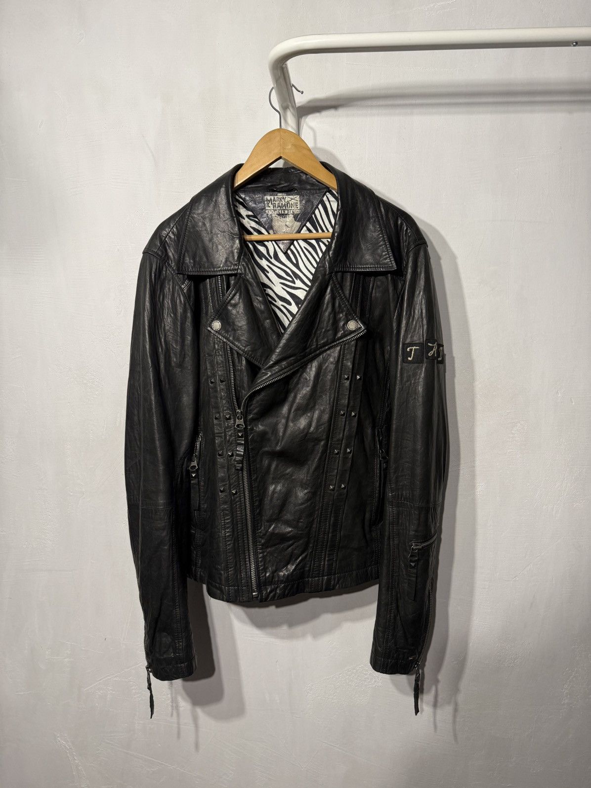 Tommy Hilfiger MARKY RAMONES BIKER ARCHIVE JACKET 2008 TOMMY HILFIGER Size US XL / EU 56 / 4 - 5 Thumbnail