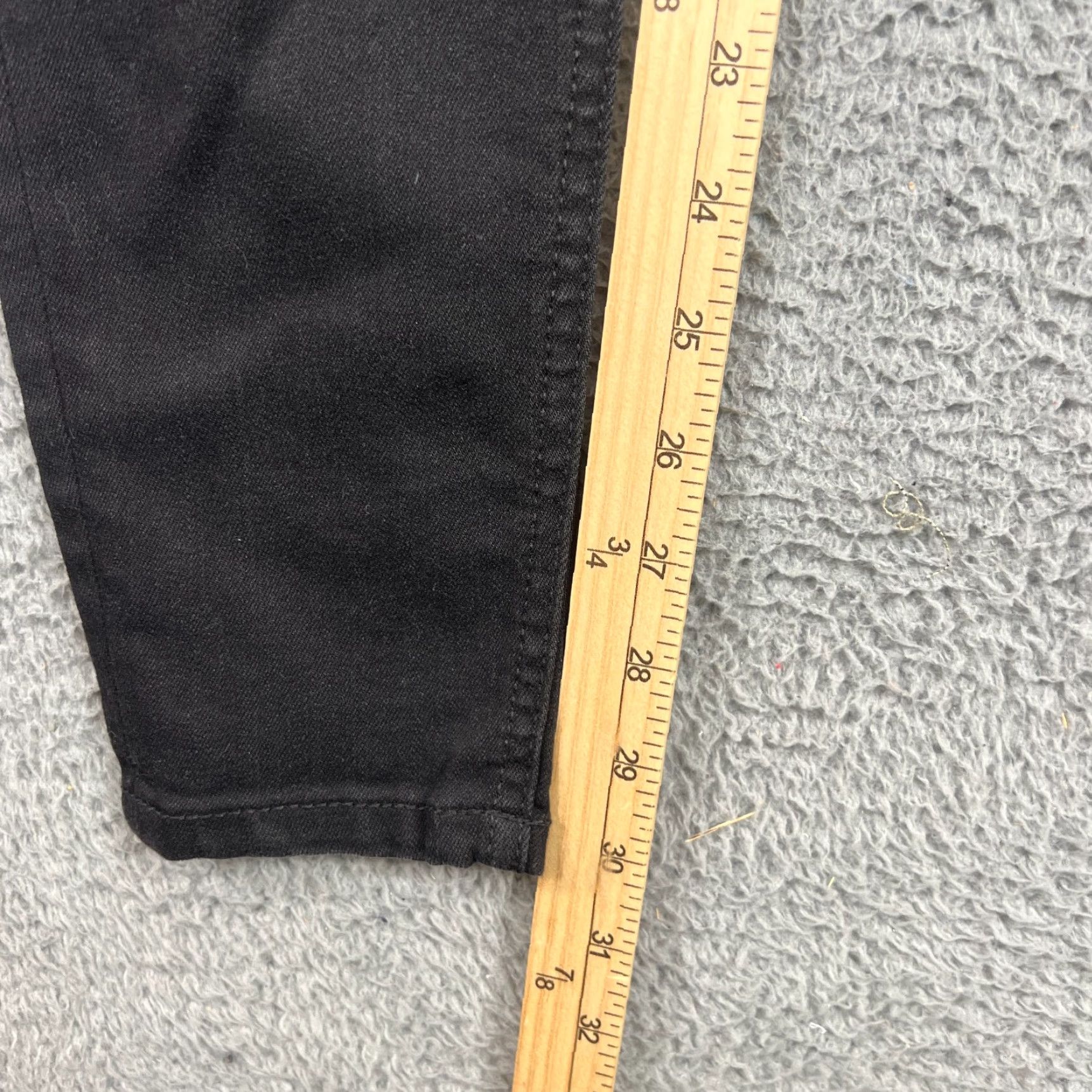 Harley Davidson Harley-Davidson Womens Jeans Skinny Fit Black 2 Pocket Zipper Button Logo 5-Pocket Denim Cotton Blend Inseam 30 Regular Slim Leg Casual Mens? Women? Size 26" / US 2 / IT 38 - 3 Thumbnail