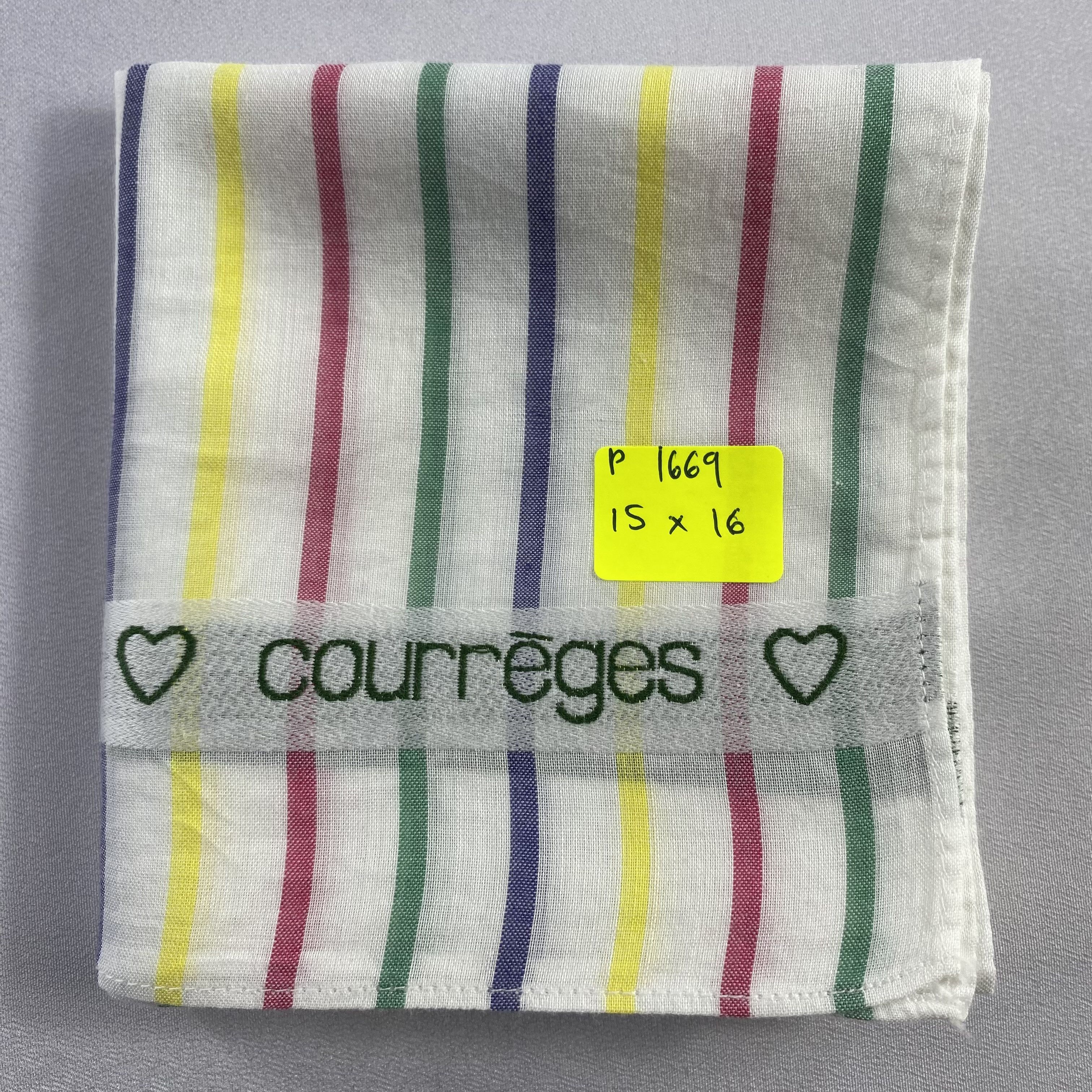 Courreges × Vintage Courreges Bandana/ Handkerchief / Neckerchief-P1669 Size ONE SIZE - 5 Thumbnail