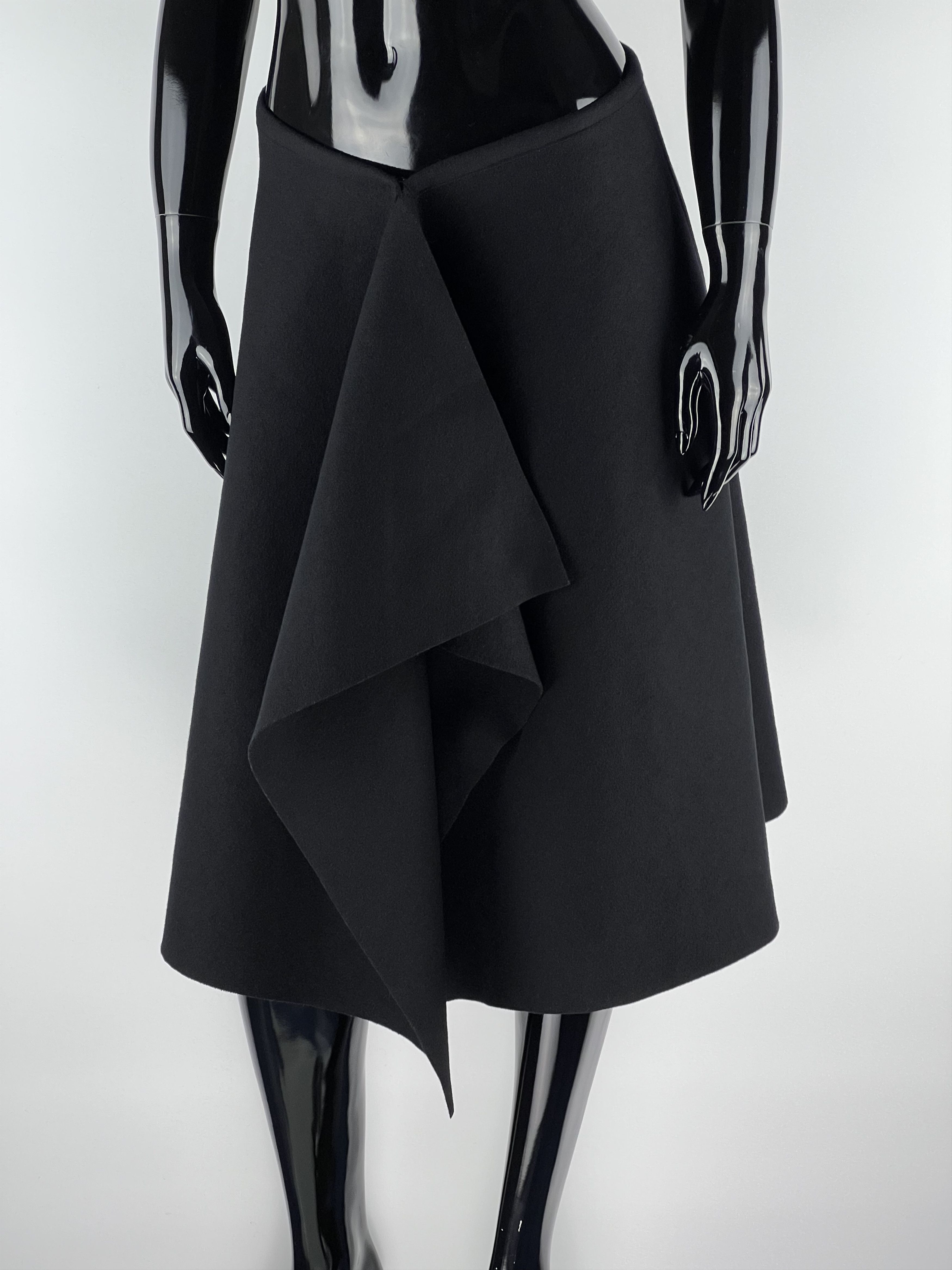 SOFIE D'HOORE Sofie D'Hoore Wool Skirt Black Size 38 Size 28" / US 6 / IT 42 - 1 Thumbnail