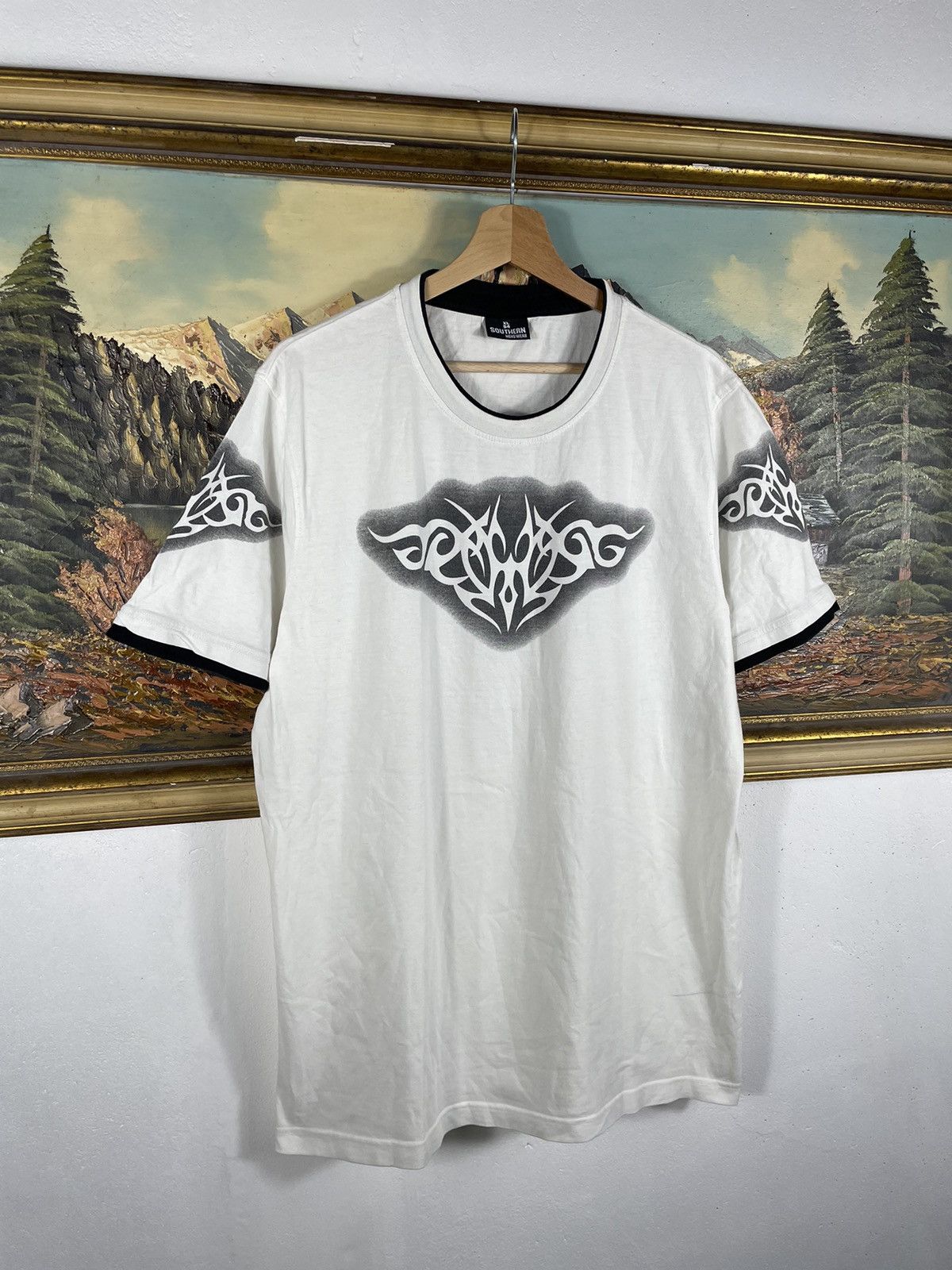 Hysteric Glamour 🔥Sick Y2K Southern Tribal Skull Shirt Goth Punk Size US XL / EU 56 / 4 - 3 Thumbnail