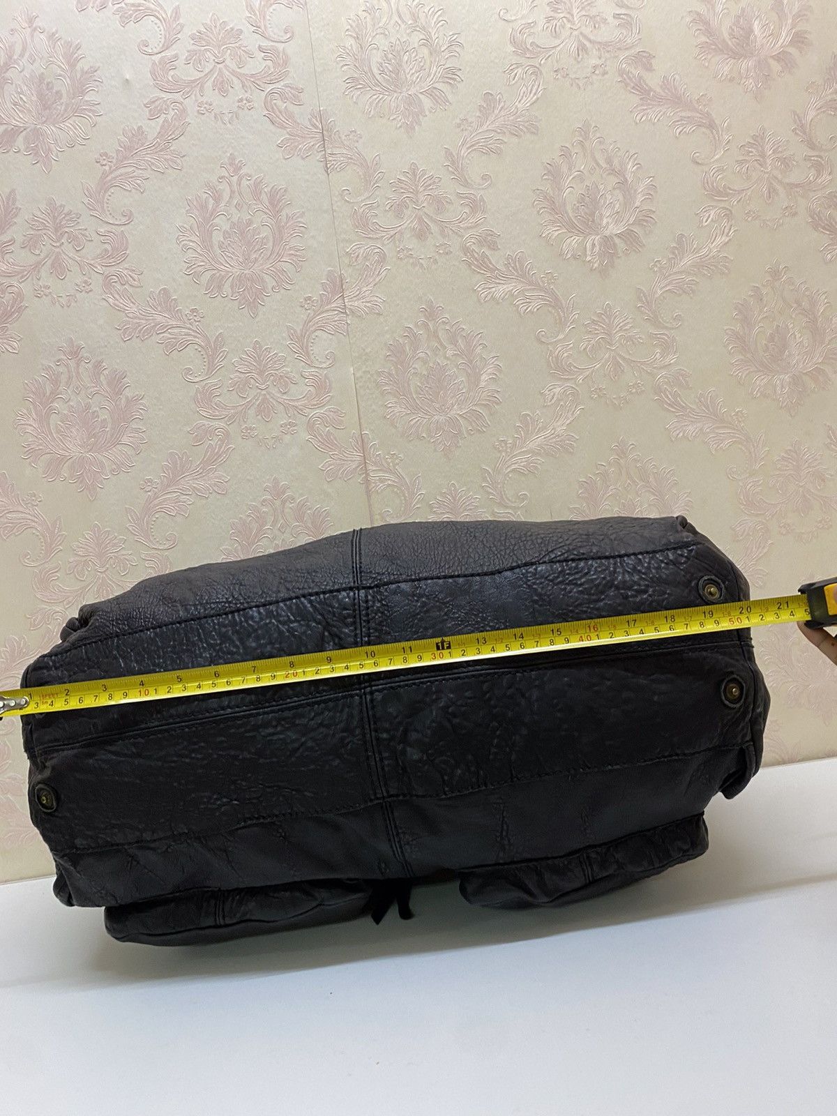 Japanese Brand O’S Style Multipocket Leather Black Bag Size ONE SIZE - 6 Thumbnail