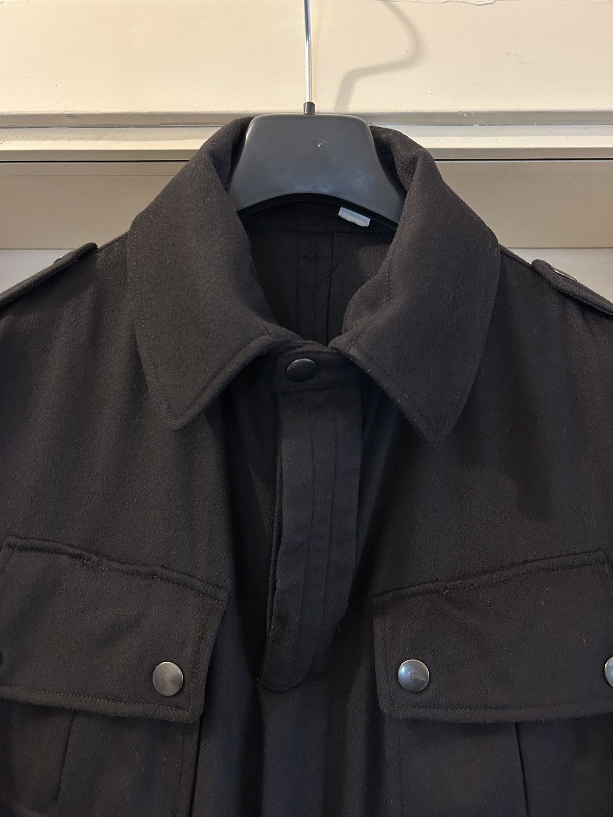 Gucci Gucci Tom Ford FW 2003 black wool M65/ safari jacket Size US L / EU 52-54 / 3 - 9 Thumbnail