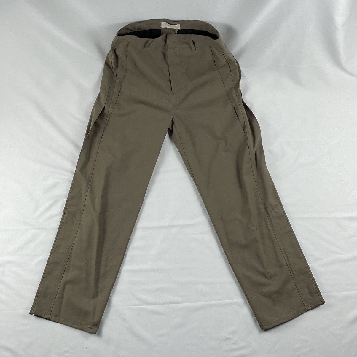 image of Vuja De Gala Pleated Trousers In Taupe, Men's (Size 31)