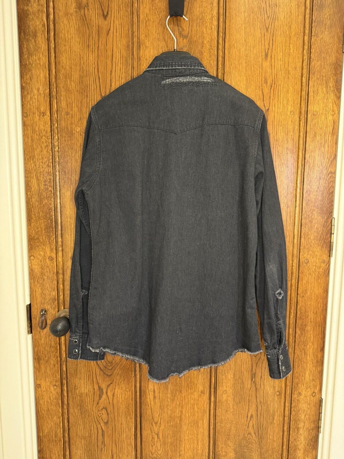 Saint Laurent Paris SS16 Saint Laurent surf sound crash black denim shirt Hedi M Size US M / EU 48-50 / 2 - 16 Thumbnail