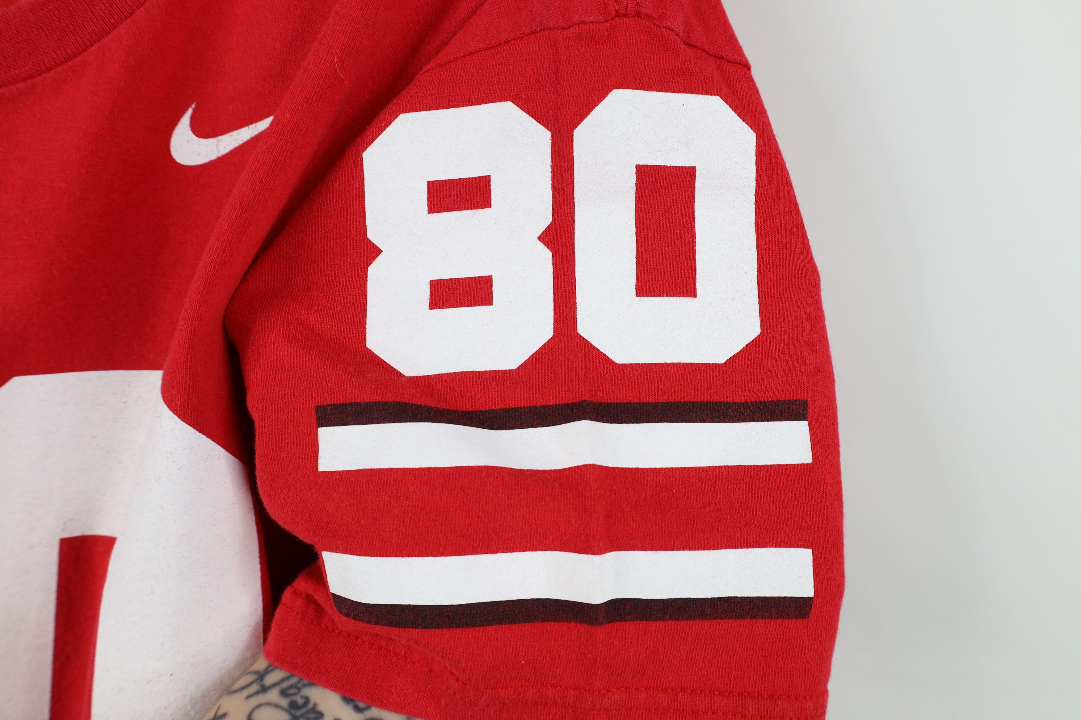 Nike Vintage Nike State University Football Jersey T-Shirt #80 Size US S / EU 44-46 / 1 - 11 Thumbnail