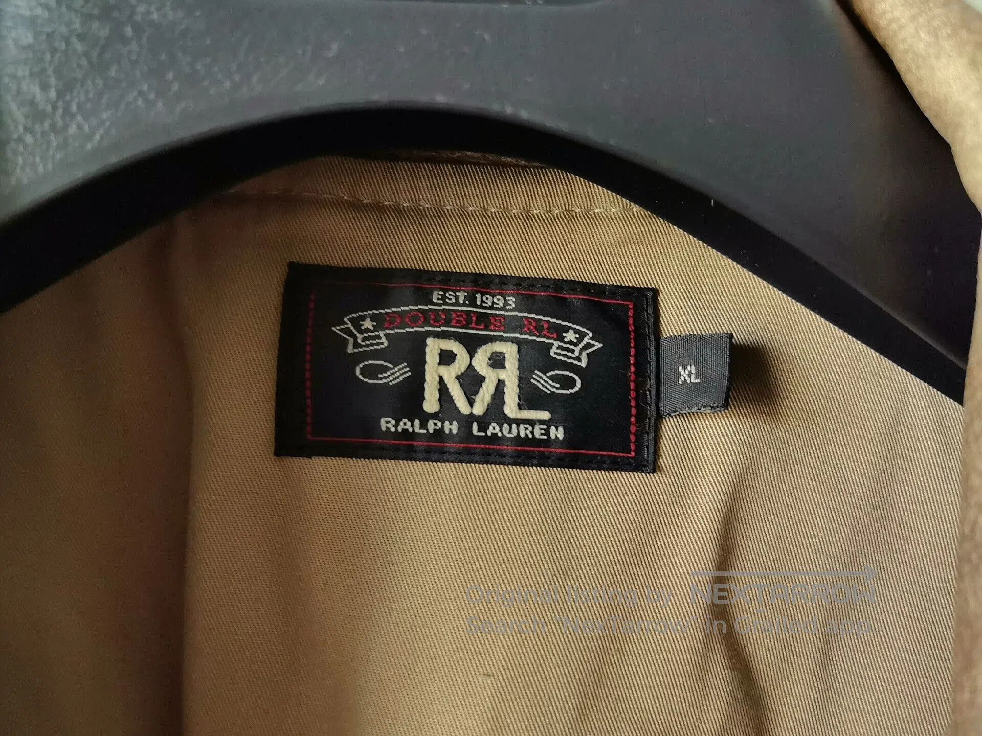 RRL Ralph Lauren rrl vintage heavy leather jacket. Size US XL / EU 56 / 4 - 9 Thumbnail