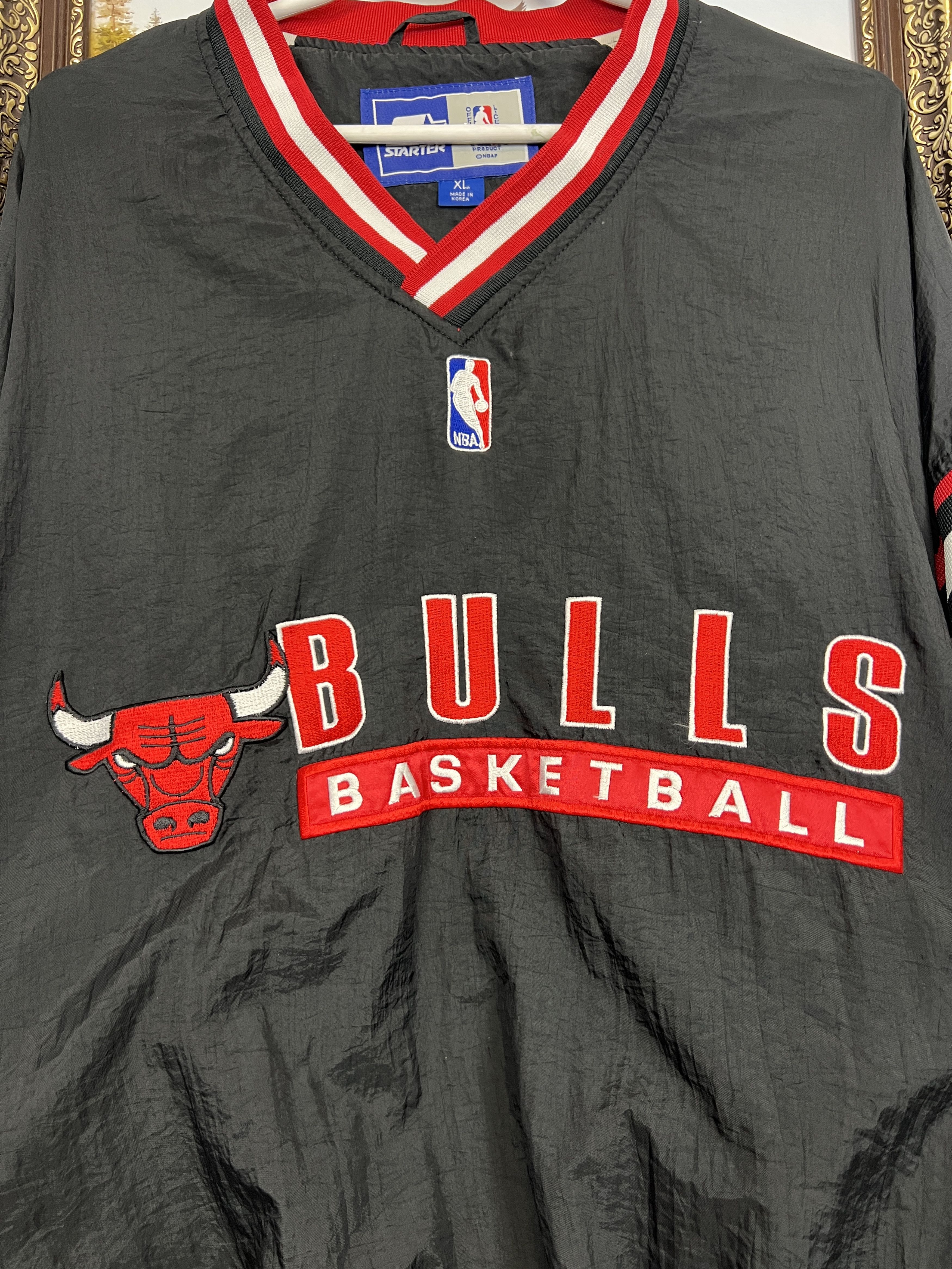 Starter Vintage 90's Starter Chicago Bulls NBA Jacket Windbreaker Size US XL / EU 56 / 4 - 3 Thumbnail
