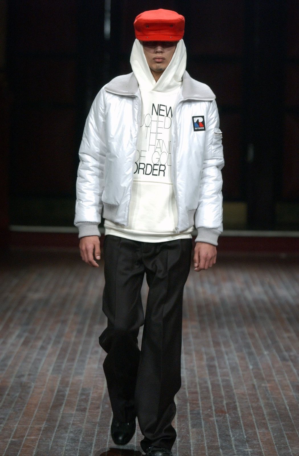 Raf Simons Raf Simons AW03 High-Neck Wool Bomber Jacket Size US M / EU 48-50 / 2 - 12 Thumbnail