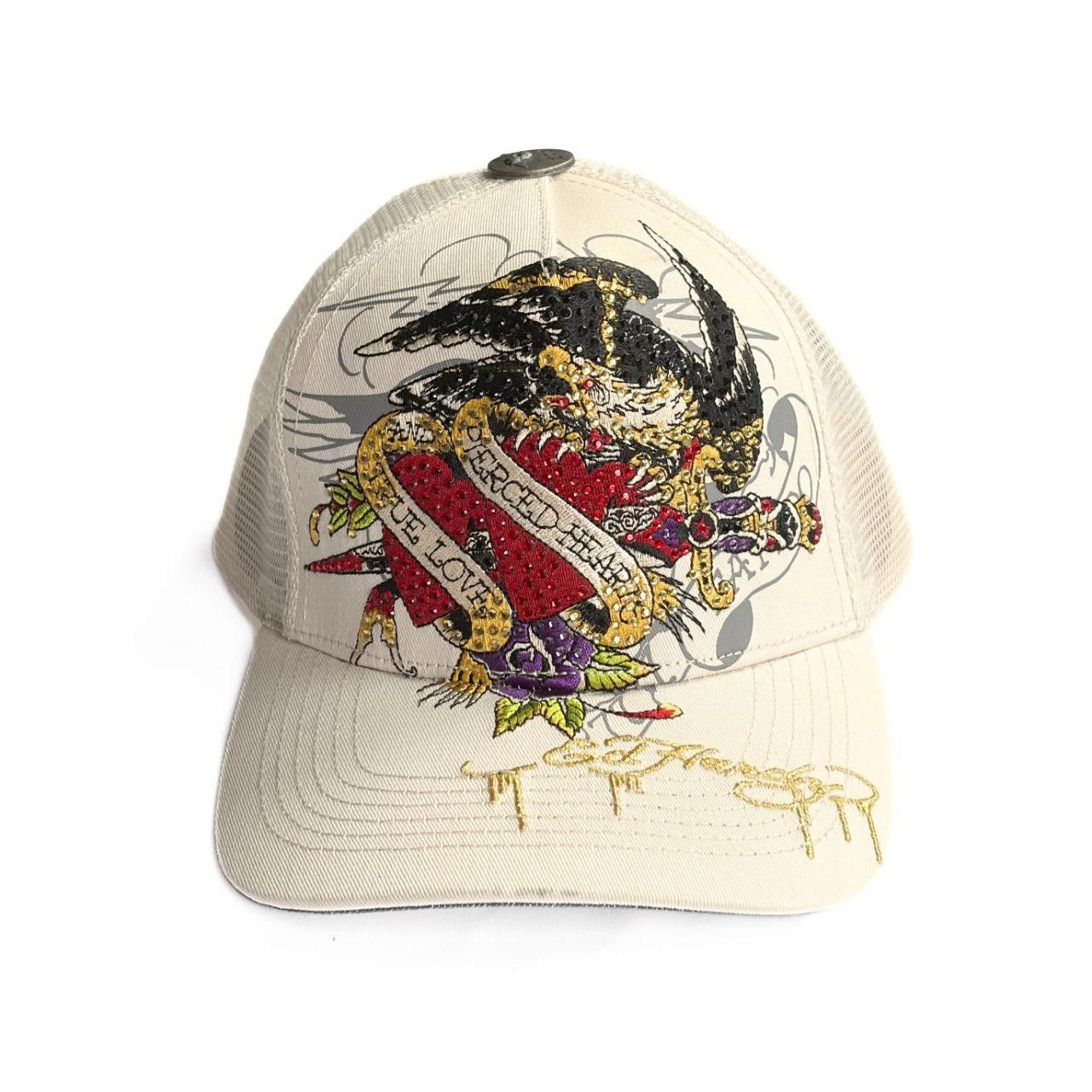 Ed Hardy Ed Hardy Pierced Eagle Rhinestone Trucker Hat Size ONE SIZE - 2 Thumbnail