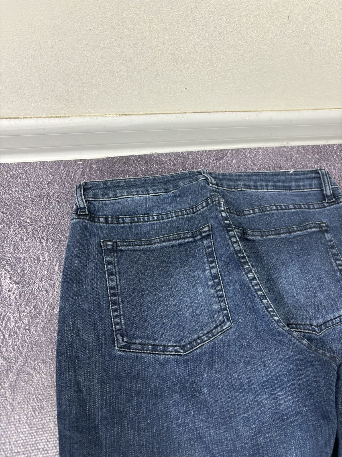Acne Studios Acne Studios Women’s Skin 5 Deep Navy Blue Denim Jeans Size 28" / US 6 / IT 42 - 17 Thumbnail