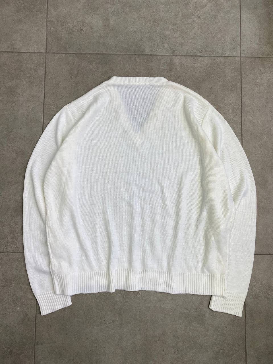 Fred Perry Vintage Fred Perry V-Neck Knit Sweater Size US L / EU 52-54 / 3 - 2 Thumbnail