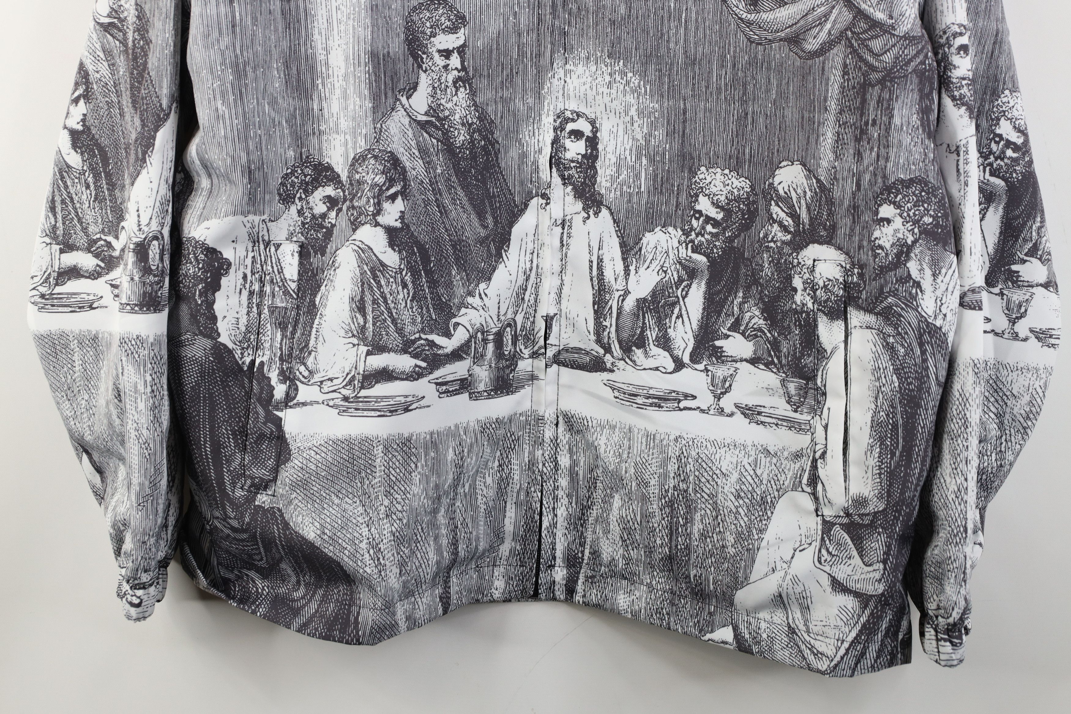 Vintage Vintage Y2K Streetwear da Vinci The Last Supper Jesus Jacket Size US L / EU 52-54 / 3 - 3 Thumbnail