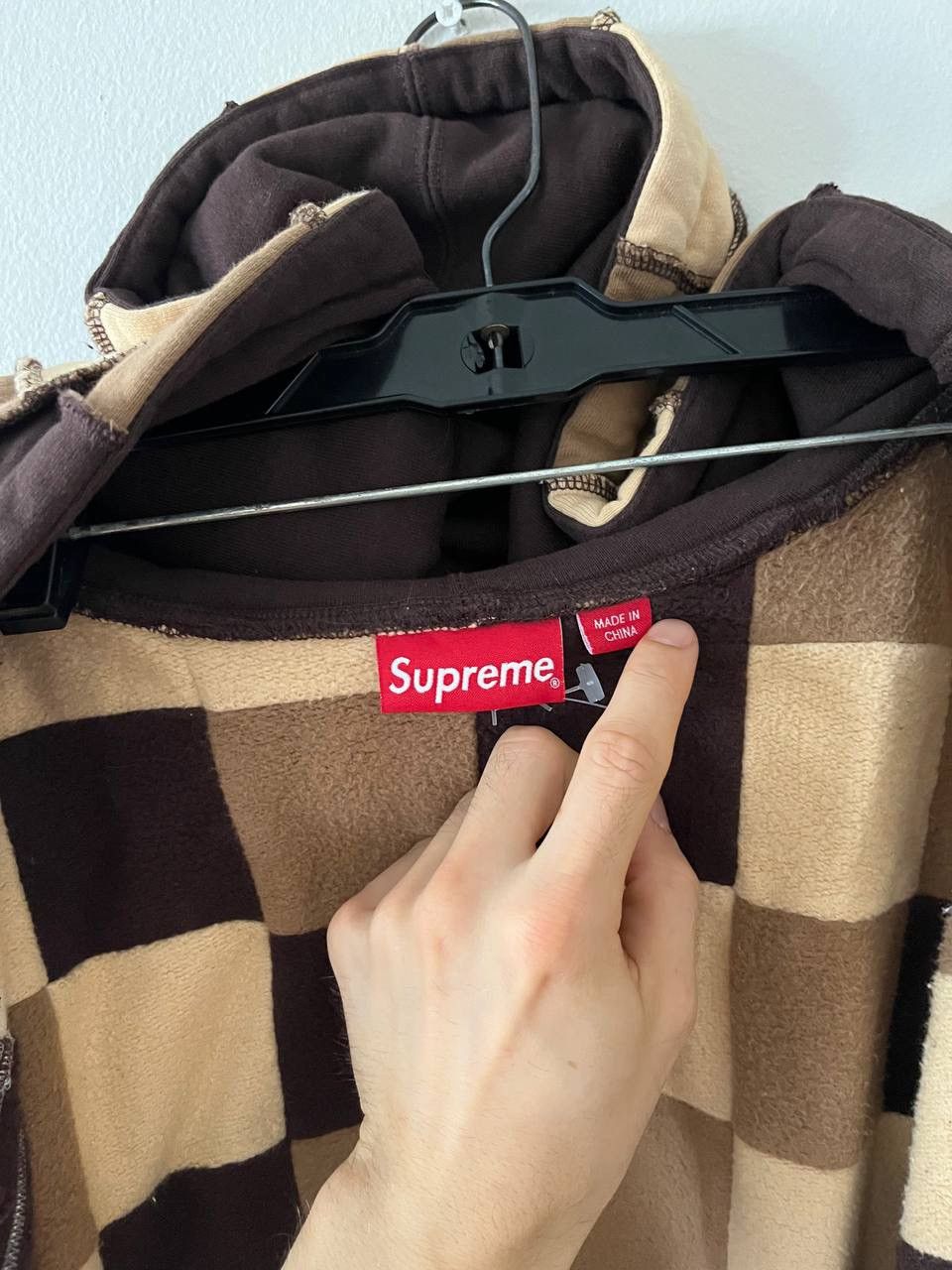 Supreme Supreme Reverse Patchwork Zip Up Hooded Sweatshirt L size Size US L / EU 52-54 / 3 - 4 Thumbnail