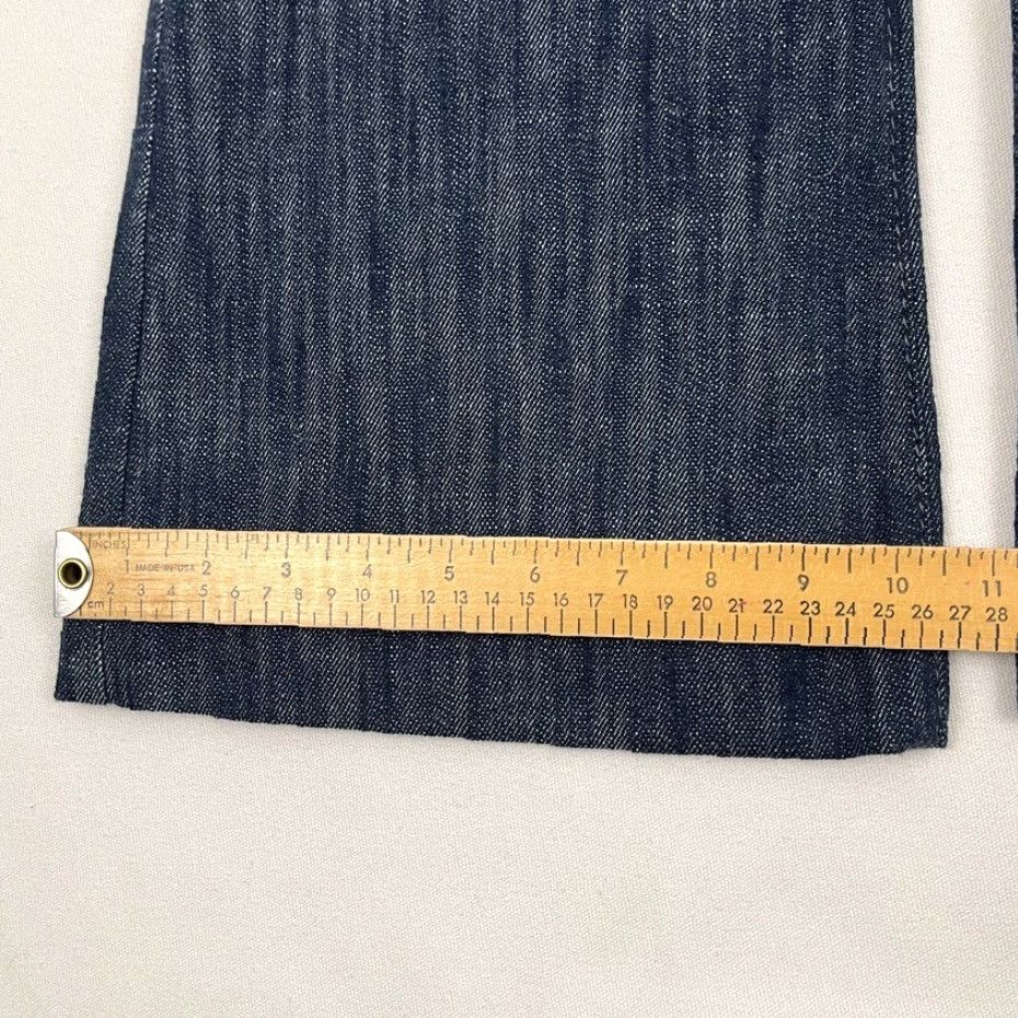 Akris Akris Pants Blue W29 L28.5 Flare Bell Denim Wool Blend Regular Size 8 Women Modern Bohemian Casual Workwear Pockets Front Flat Size 30" / US 8 / IT 44 - 6 Thumbnail