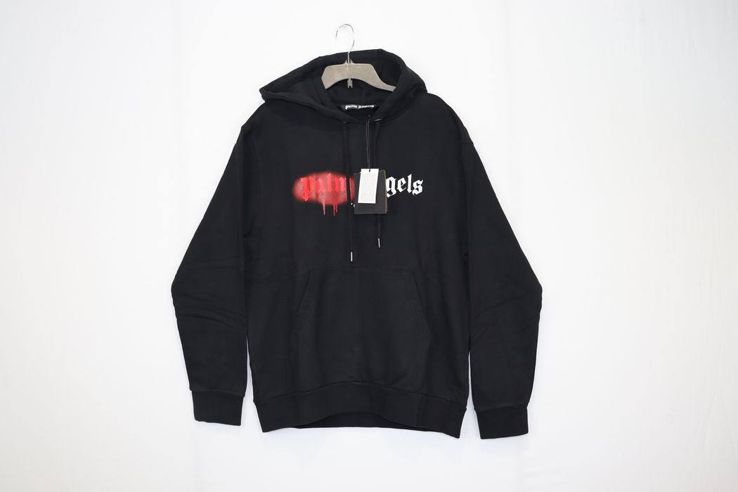 Palm Angels o1rshd Sprayed Tokyo Logo Hoodie in Black