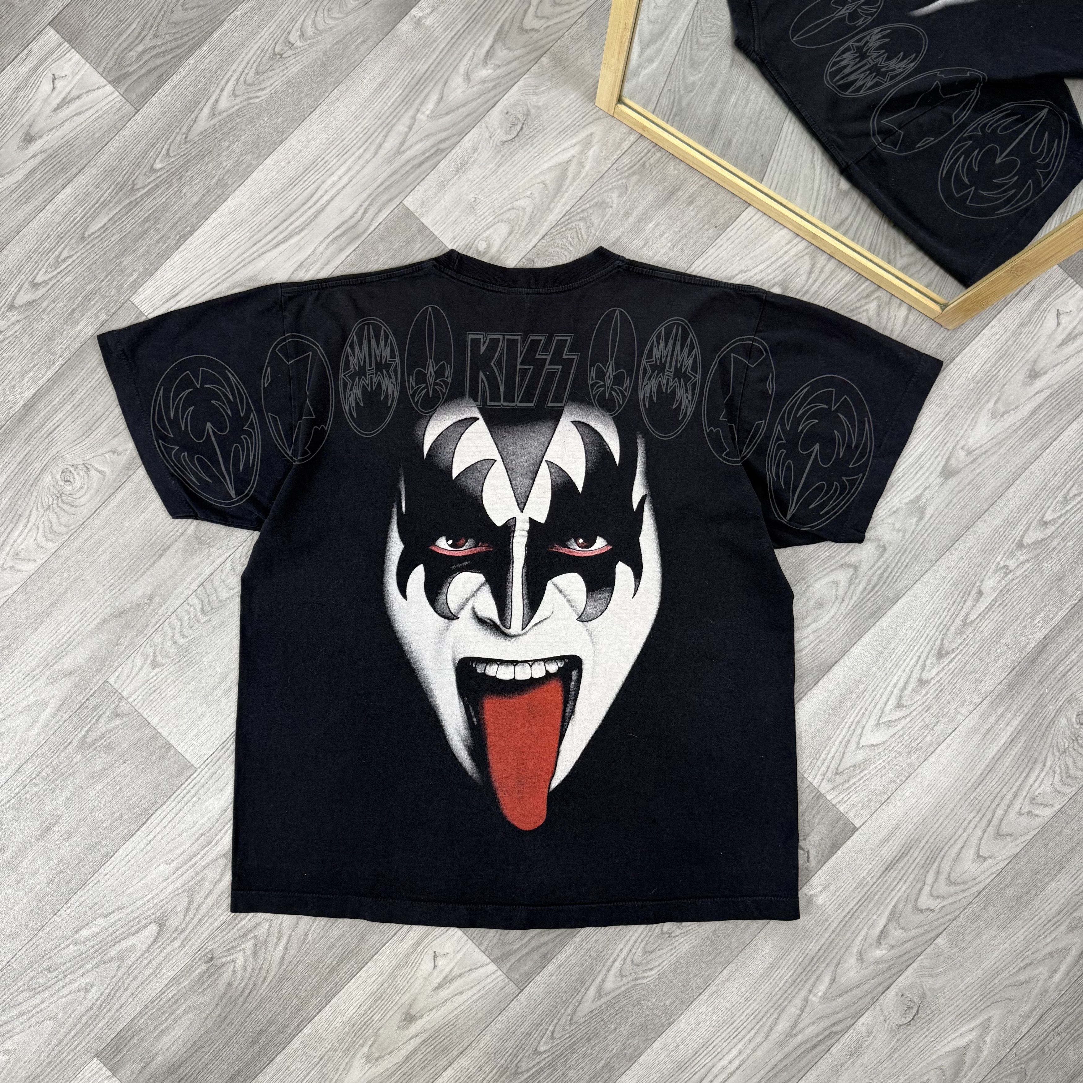KISS Vintage KISS 90s Graphic Black Tee Shirt XL Size US XL / EU 56 / 4 - 6 Thumbnail