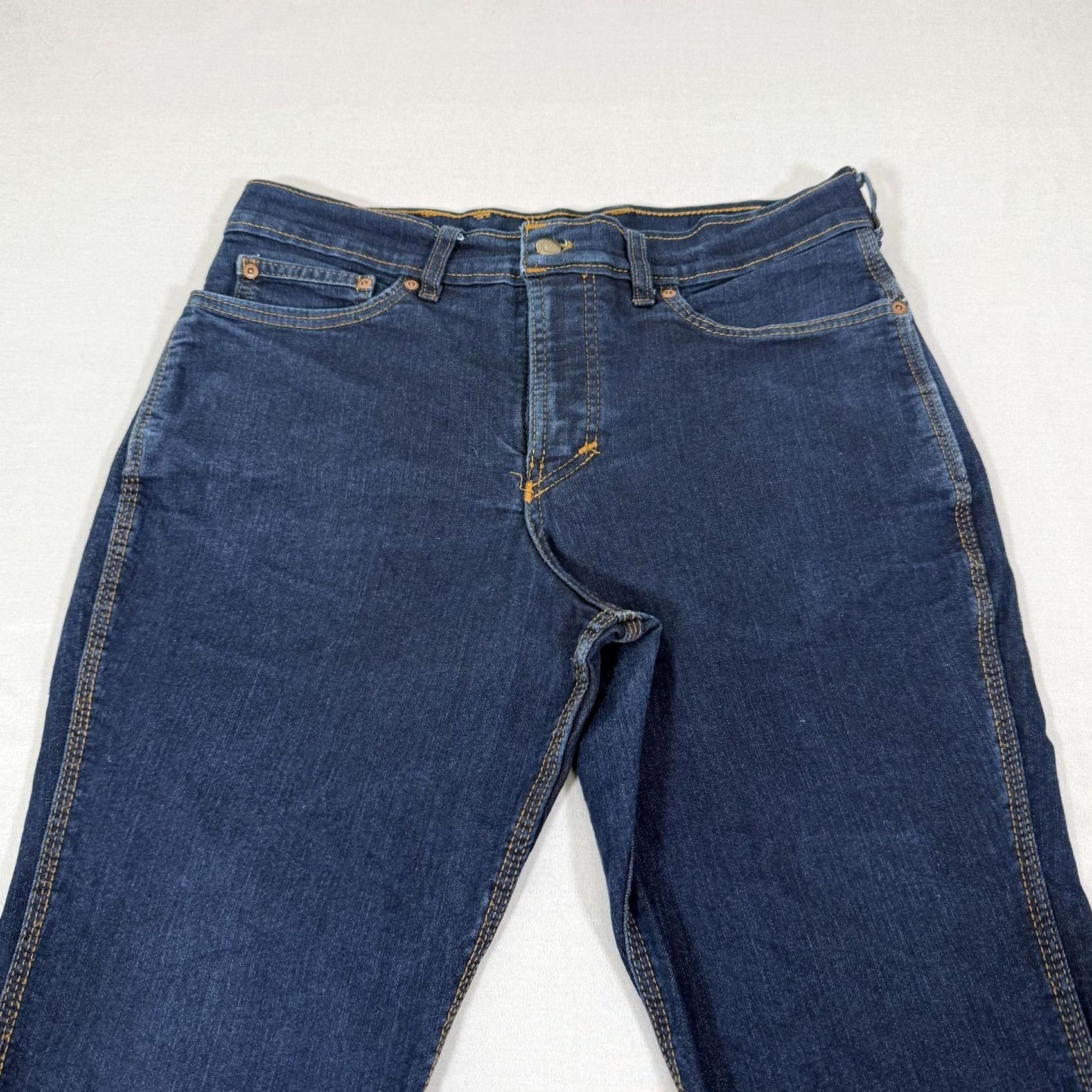Vintage Origin Jeans Men 32x32 Blue Slim Straight Fit Stretch Denim Pants USA Made Size US 32 / EU 48 - 2 Thumbnail