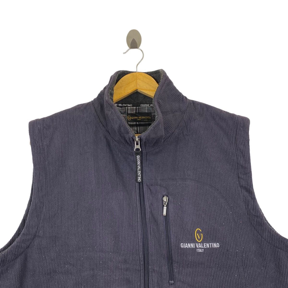 Gianni Valentino × Valentino GIANNI VALENTINO ITALY Curdory Stripes Embroidered Logo Size US L / EU 52-54 / 3 - 2 Thumbnail