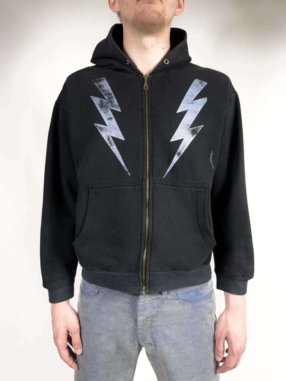 Band Tees Vintage Y2K The Mighty Boosh Lightning Band Boxy Hoodie 90s Size US S / EU 44-46 / 1 - 4 Thumbnail
