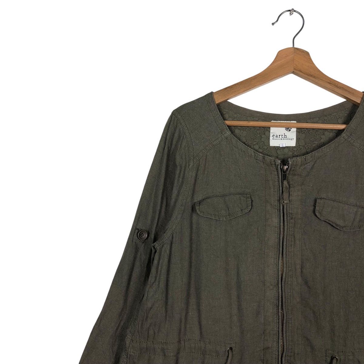 Japanese Brand Army Parka Jacket Design Earth Music & Ecology Issey Miyake Size US S / EU 44-46 / 1 - 8 Thumbnail