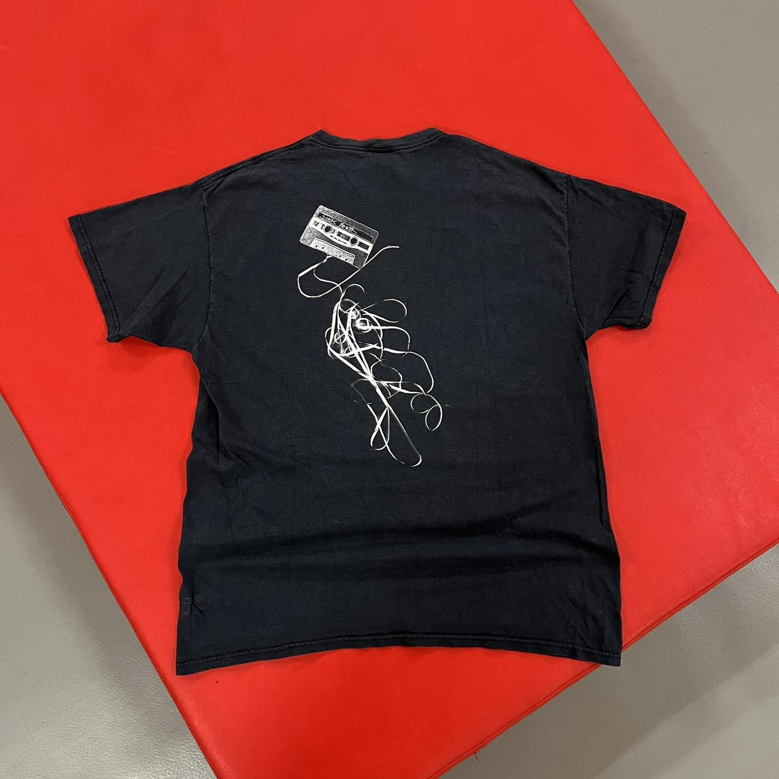 Band Tees × Vintage Vintage 90s Sonic Youth Skull Cassette Shirt Band tee Sz XL Size US XL / EU 56 / 4 - 2 Thumbnail