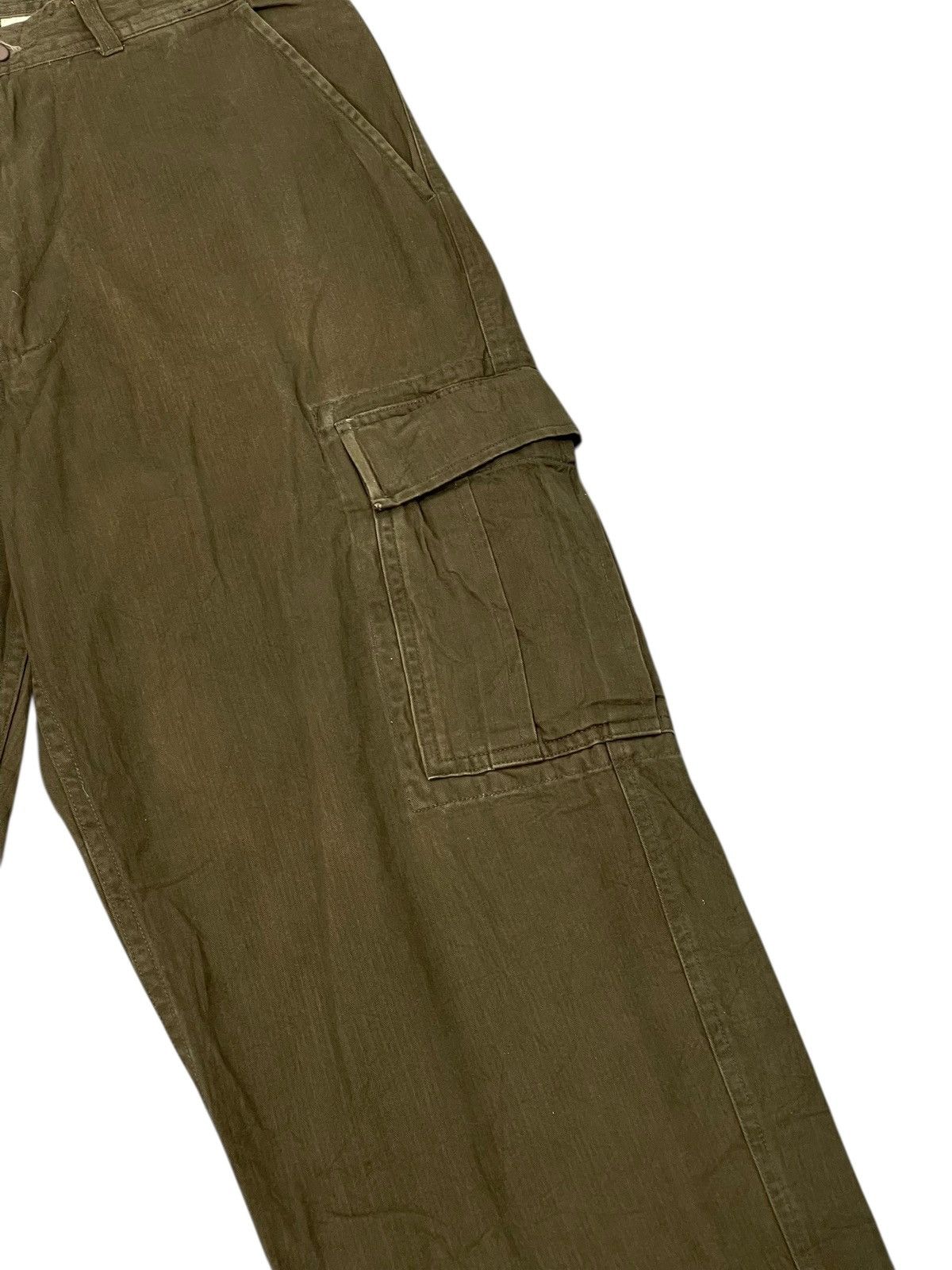 Polo Ralph Lauren Baggy Wide Cargo Polo Ralph Lauren Cargo Herringbones 4🟦0 Size US 35 - 5 Thumbnail