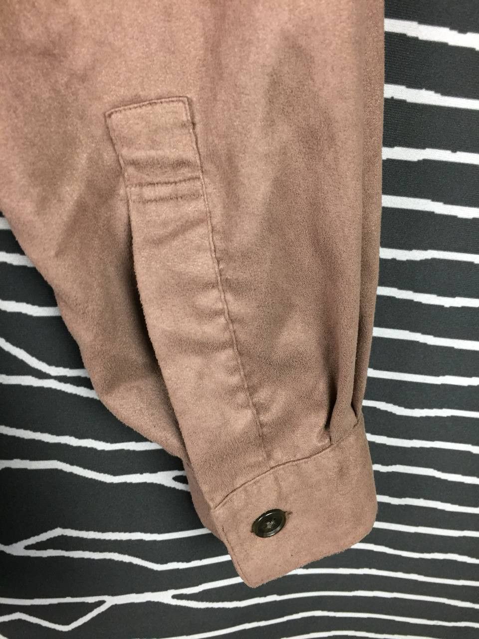 United Arrows United Arrows Green Label Komatsu Faux Suede Workwear Shirt Size US L / EU 52-54 / 3 - 6 Thumbnail