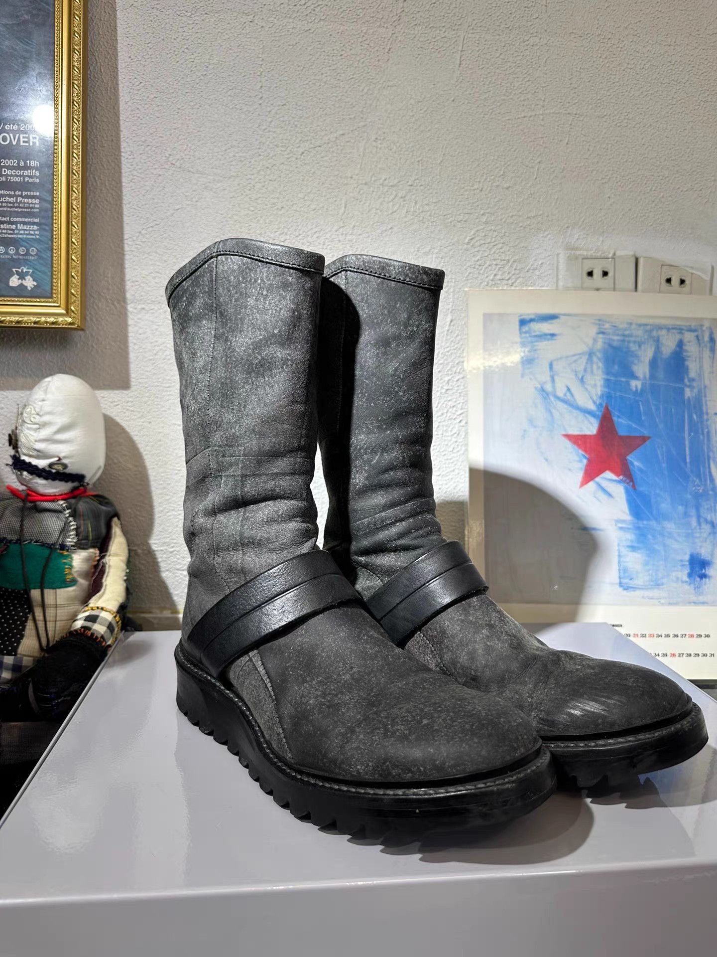 Julius Julius 7 Suede High-Top Engineer Boots K20 Size US 8 / EU 41 - 1 Thumbnail