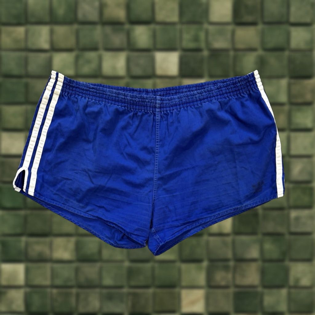 Adidas VINTAGE Adidas Blue White Running Football Shorts XL Men Size US 36 / EU 52 - 1 Thumbnail
