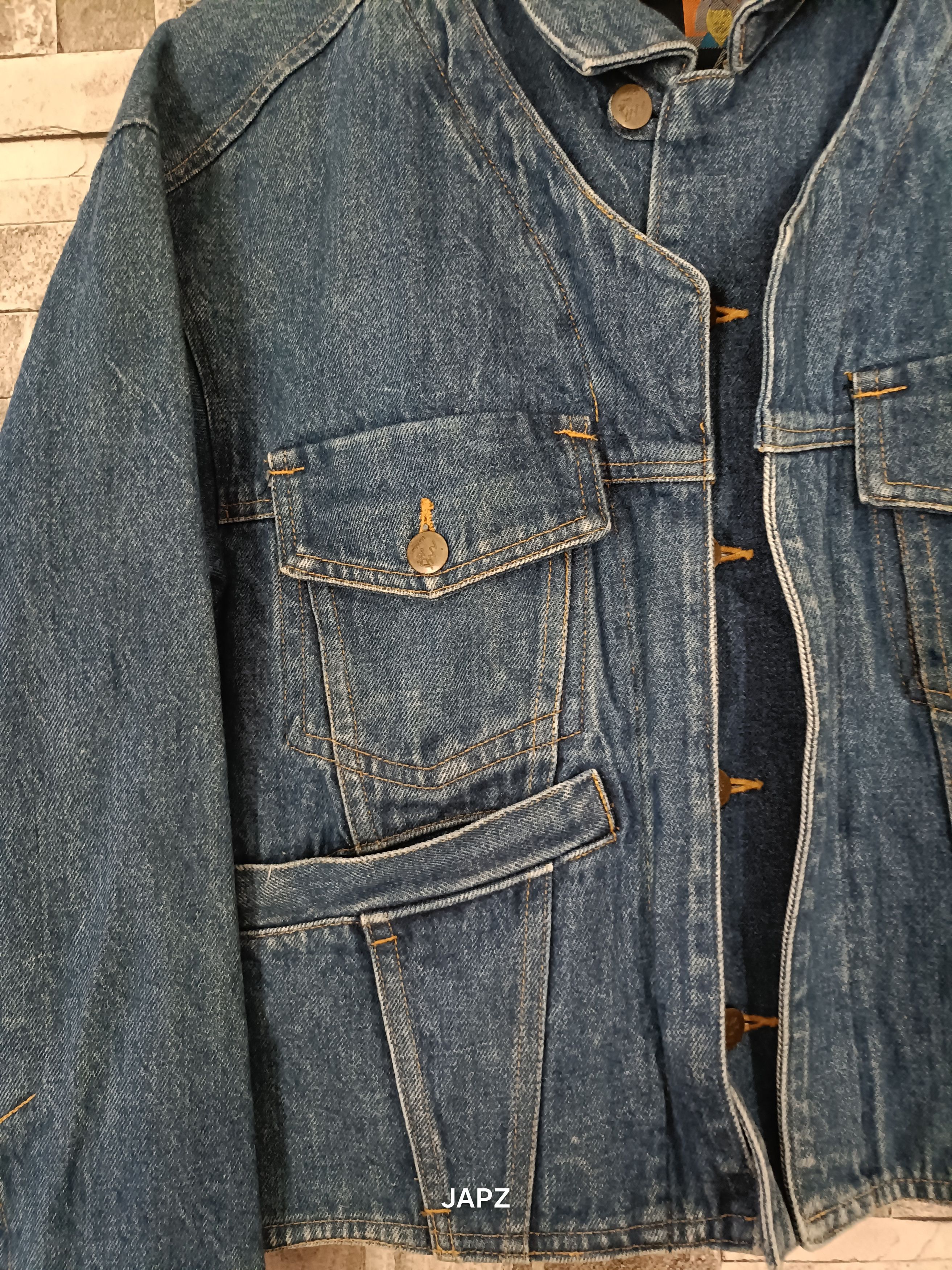 Michiko Koshino London Vintage michiko koshino London Avant Garde denim jacket 80s Size US M / EU 48-50 / 2 - 2 Thumbnail