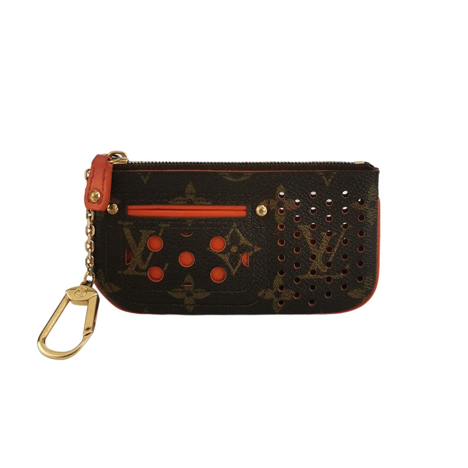 Louis Vuitton Louis Vuitton (LV) Monogram Print Hollow Zipper Coin Purse Size ONE SIZE - 1 Thumbnail