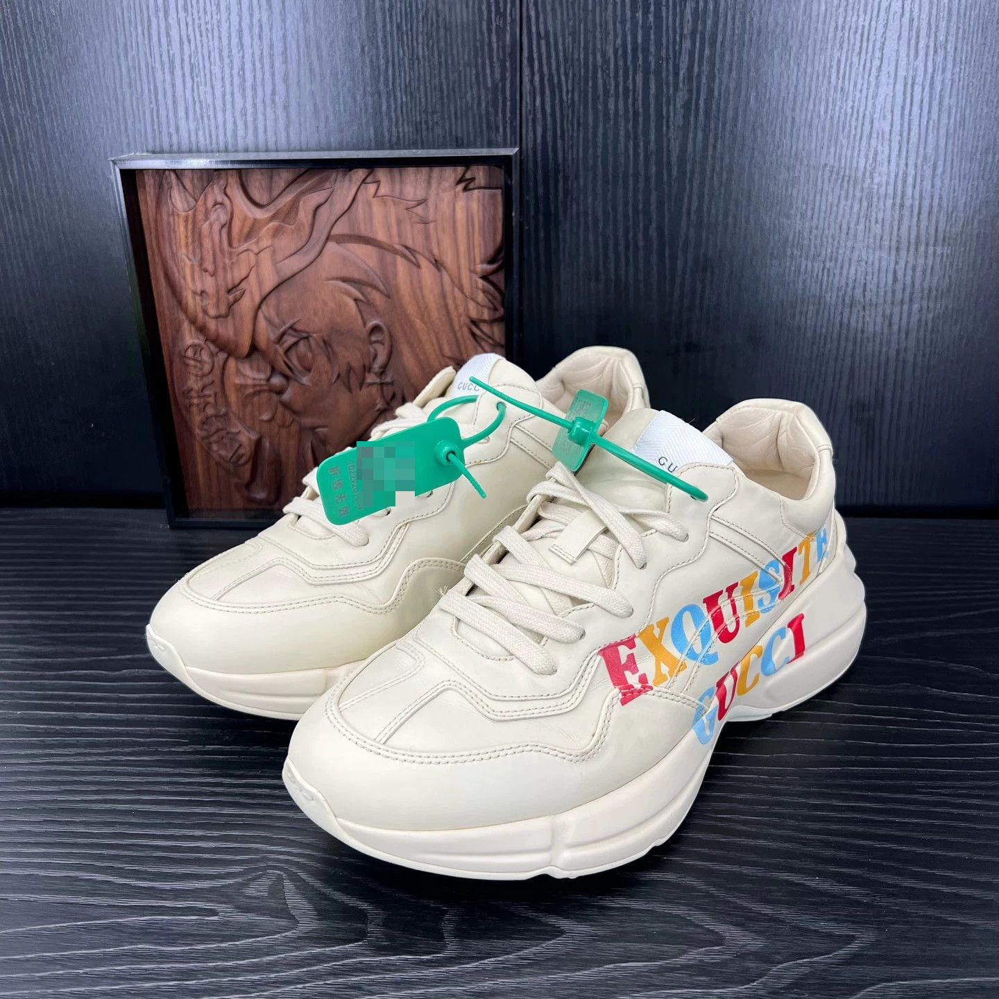 Gucci Gucci Rhyton Rainbow Slogan US7 New Size US 8 / EU 41 - 1 Thumbnail