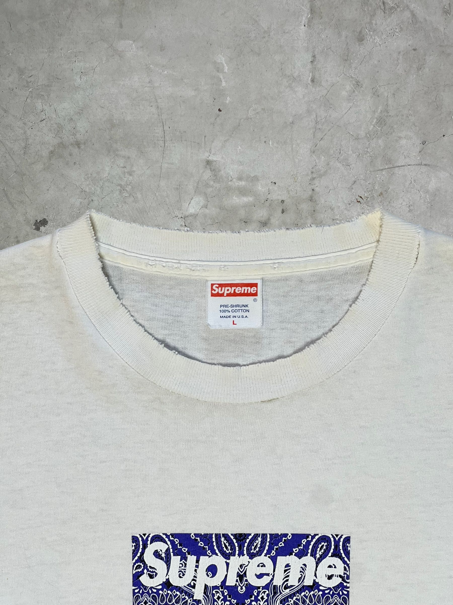 Supreme * OG 2001 *Purple Paisley Box Logo Size US L / EU 52-54 / 3 - 5 Thumbnail