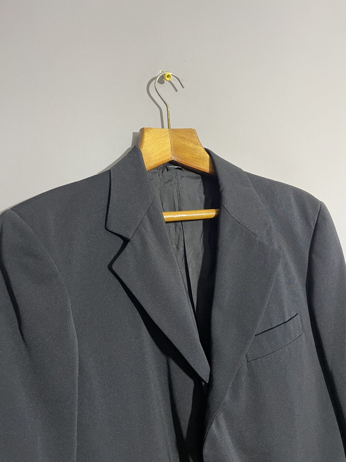 Marithe + Francois Girbaud Marithe Francois Girbaud S.P.Q.R. City Black Mens Blazer Size 50R - 3 Thumbnail