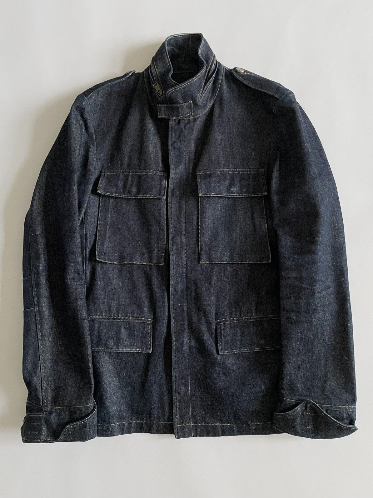Tom Ford YSL Rive Gauche by Tom Ford Heavy Denim M51 Jacket Size US M / EU 48-50 / 2 - 5 Thumbnail