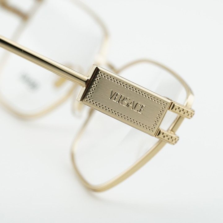 Versace Versace VE1301 1002 Eyeglasses Gold 55mm Cat Eye Frame Size ONE SIZE - 7 Thumbnail