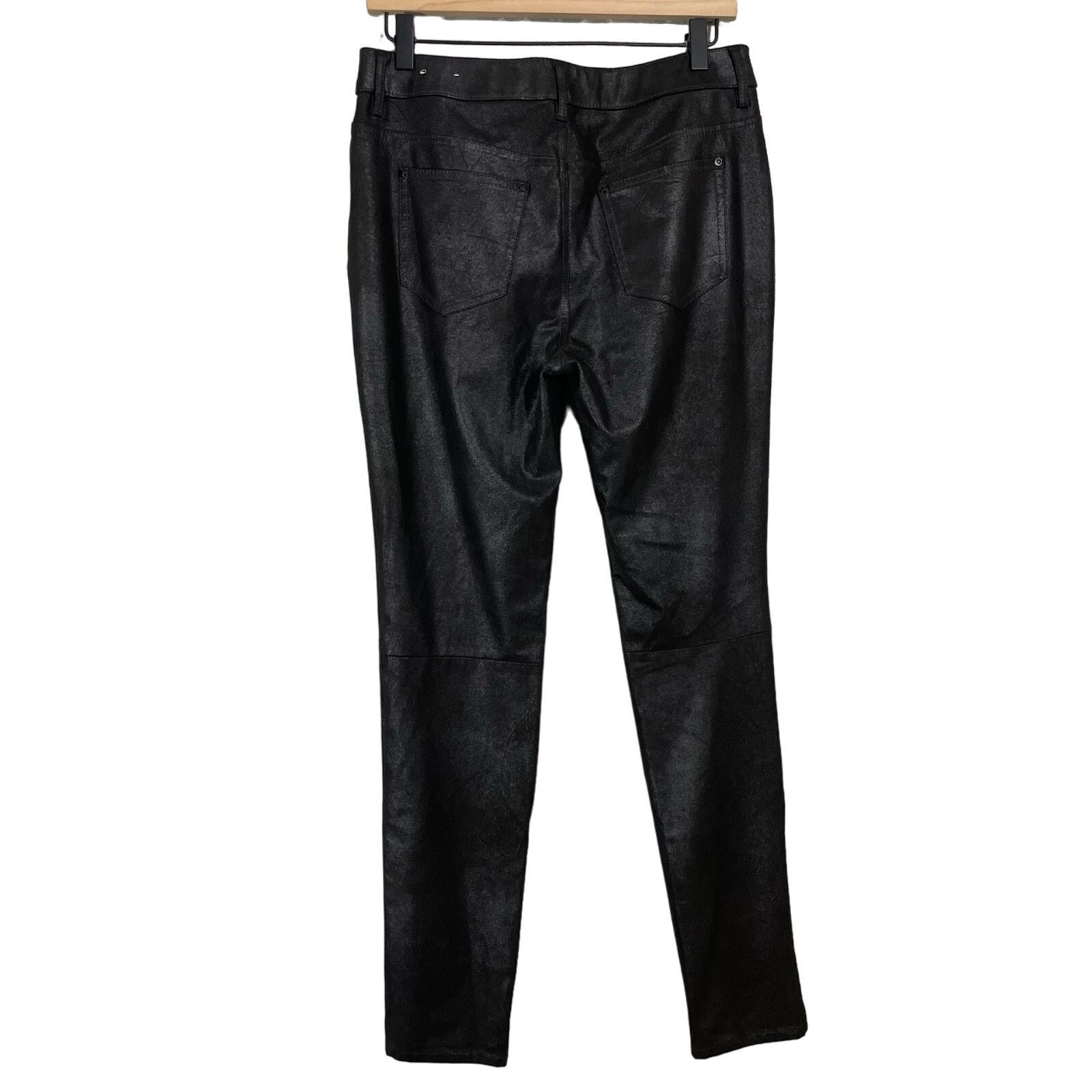 Chicos Chico's Black Faux Suede Skinny Leg Pants - Size 0 (Small) Size 30" / US 8 / IT 44 - 8 Thumbnail