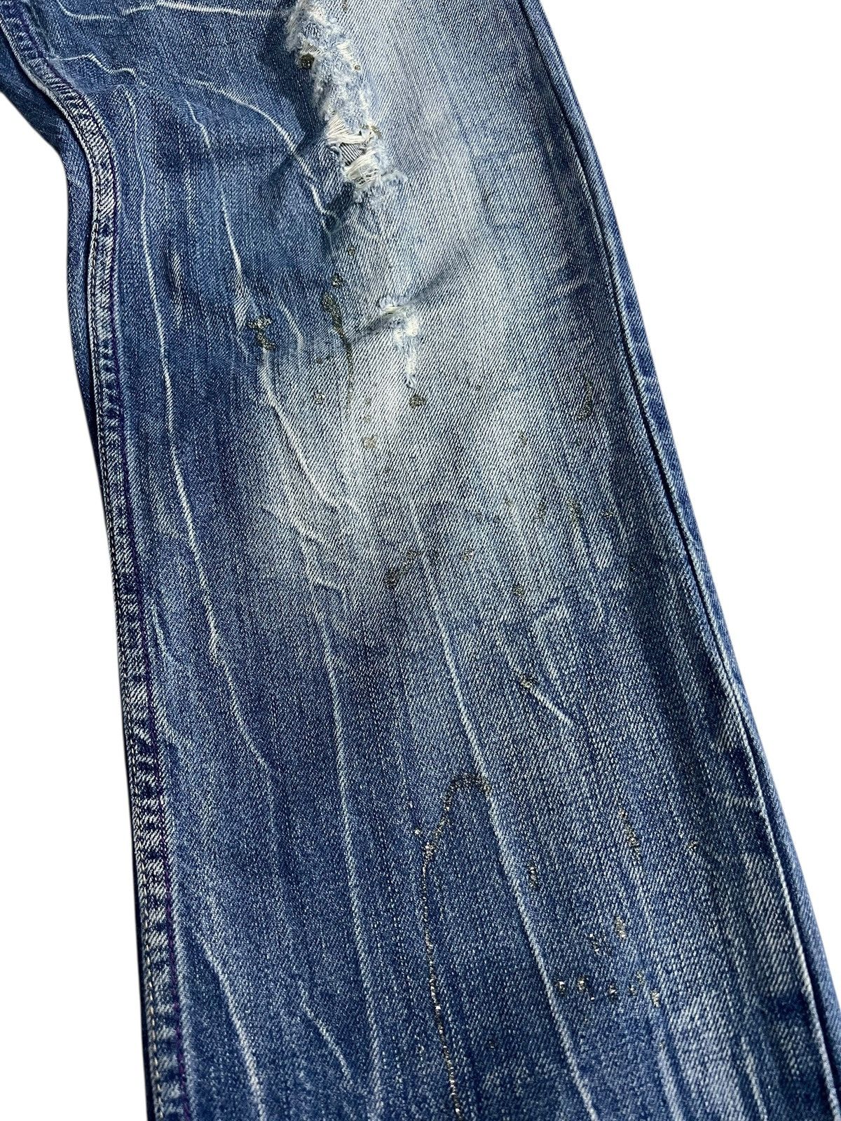 If Six Was Nine Flare Jean Nylaus Clothing Distress Claw Faded Super Rare🔥 Size US 33 - 6 Thumbnail